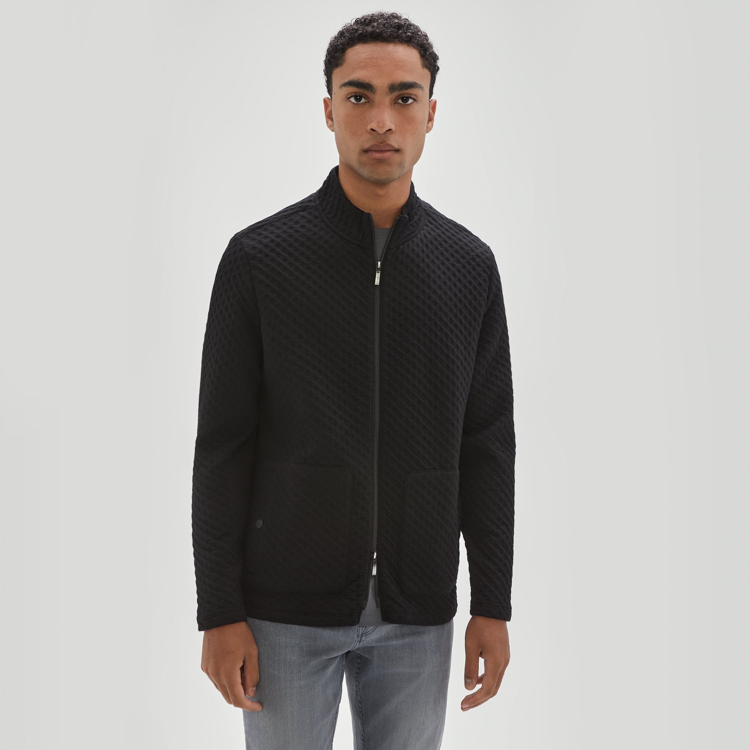 Men's Morven FullZip Jacket in Black Robert Barakett