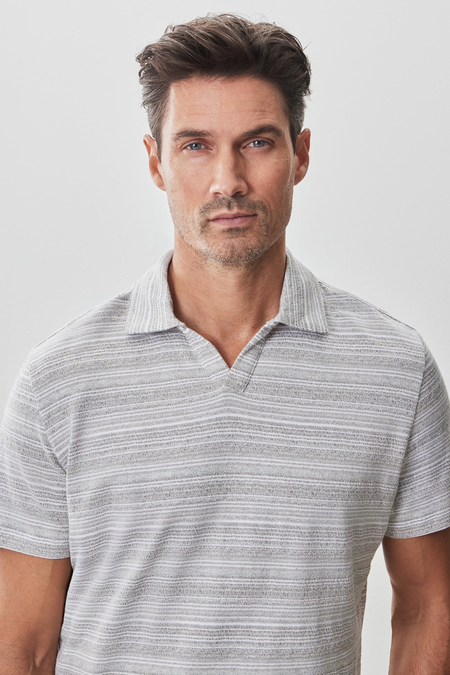 Duval Short Sleeve Open Collar Polo