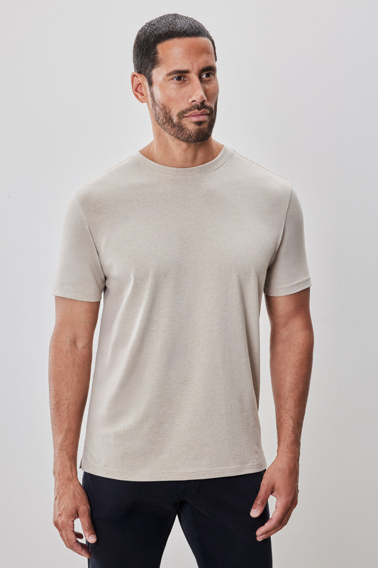 The Barakett Heathered Stretch Tee