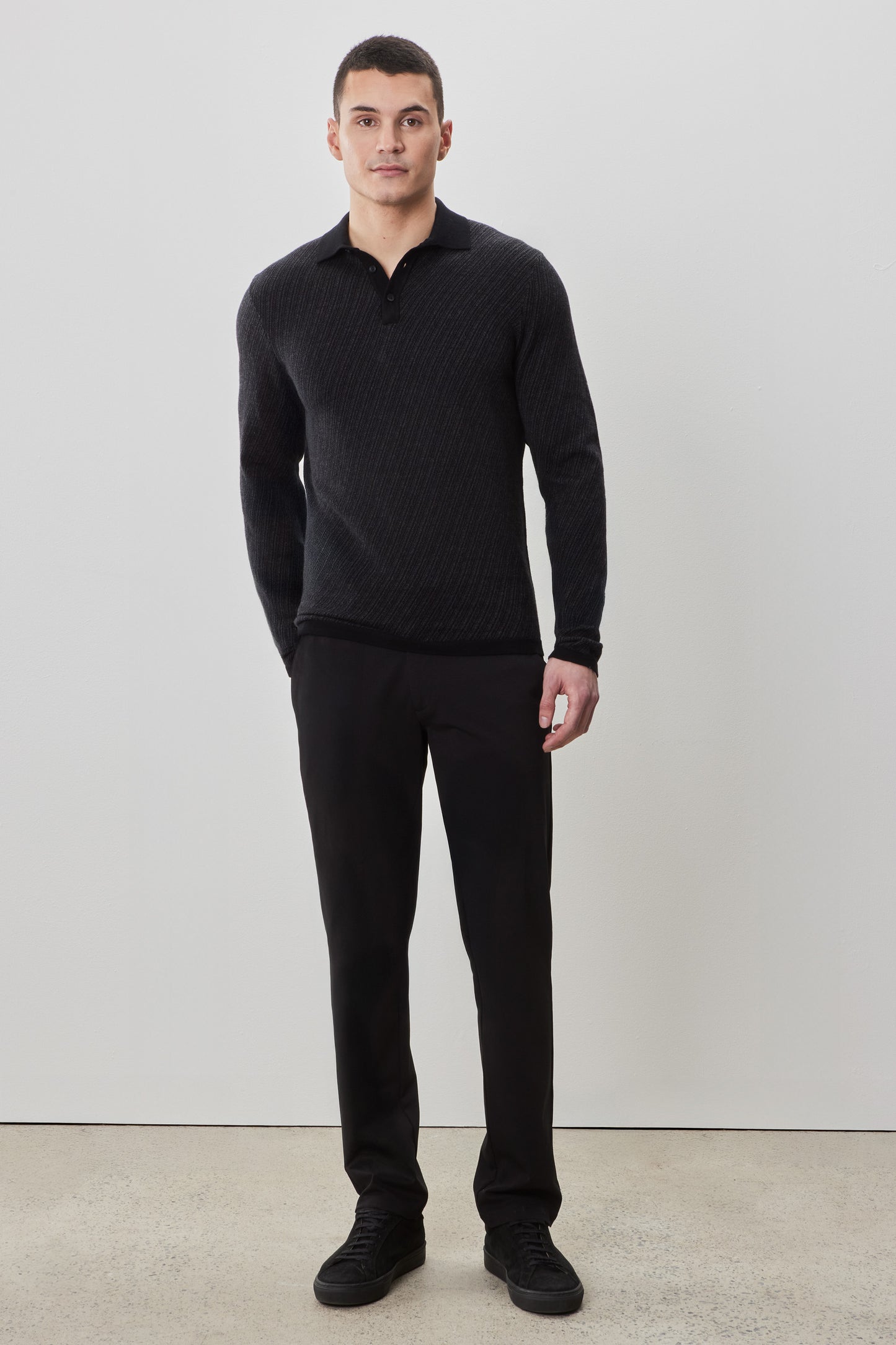 Borja Long Sleeve Sweater Polo