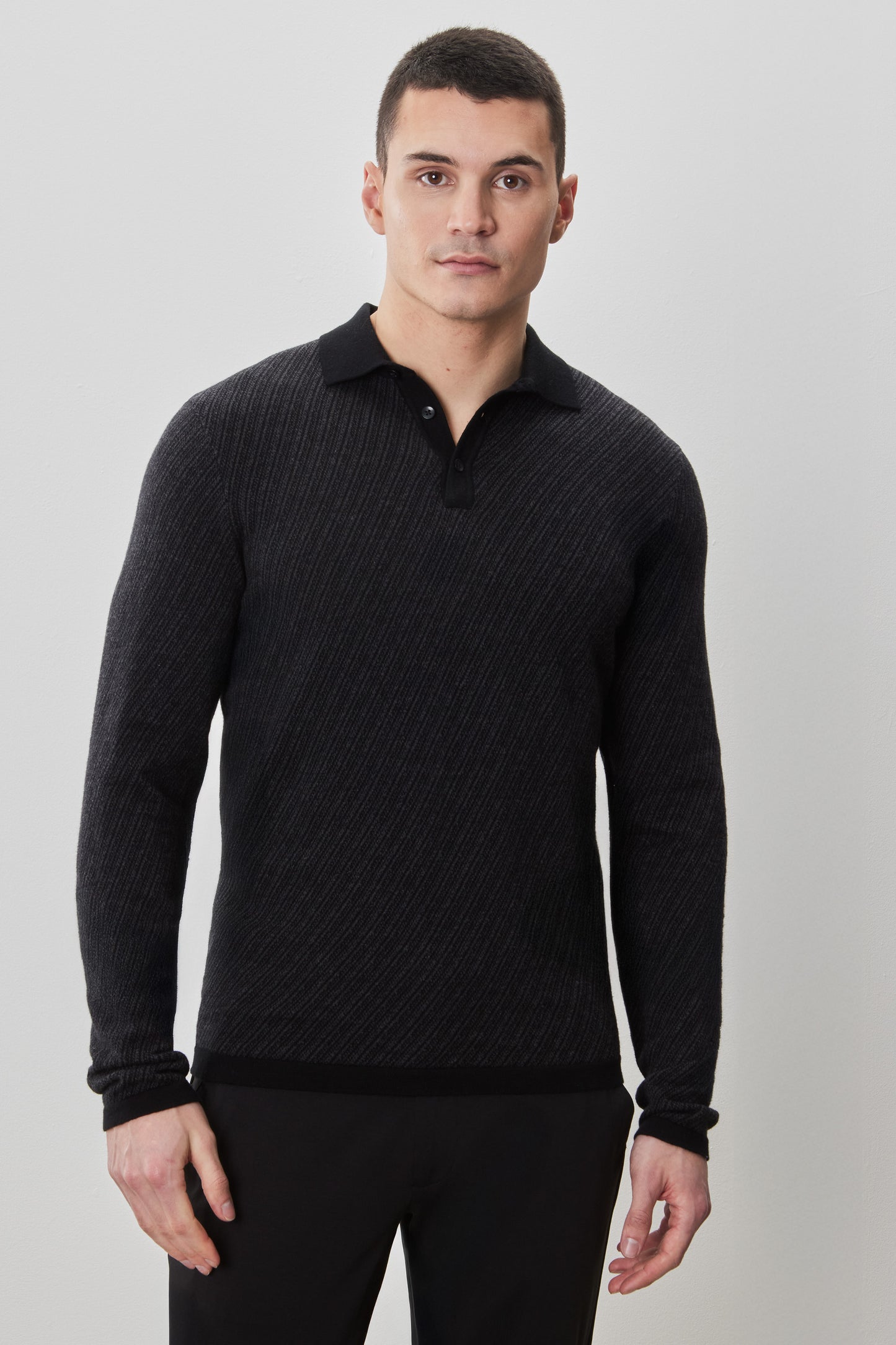 Borja Long Sleeve Sweater Polo