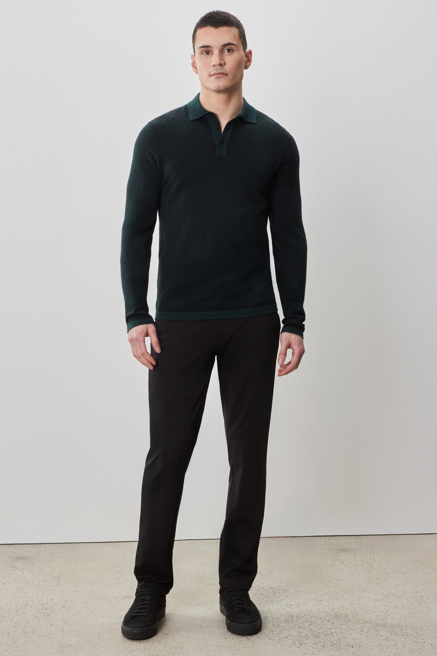 Borja Long Sleeve Sweater Polo