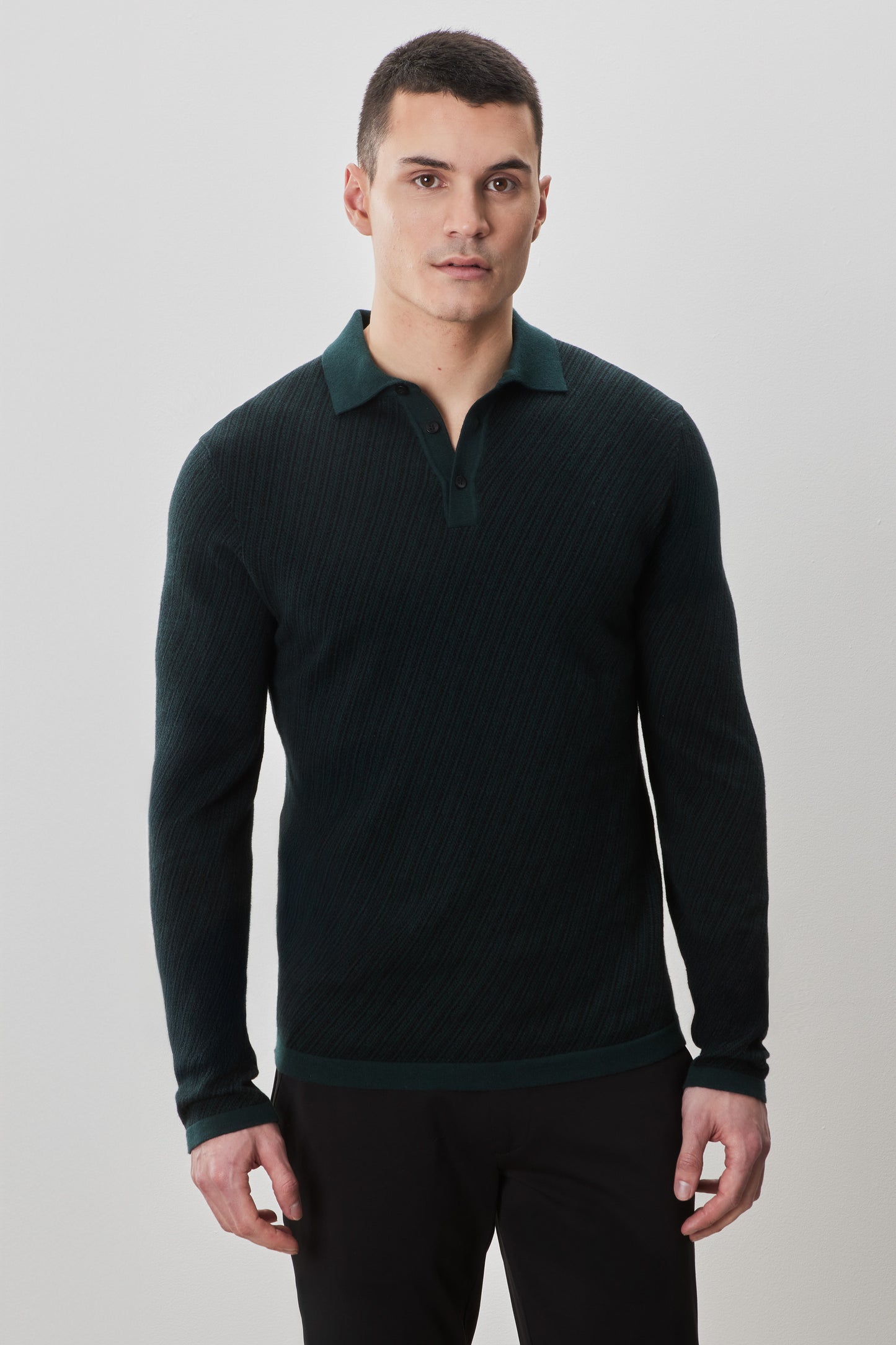 Borja Long Sleeve Sweater Polo