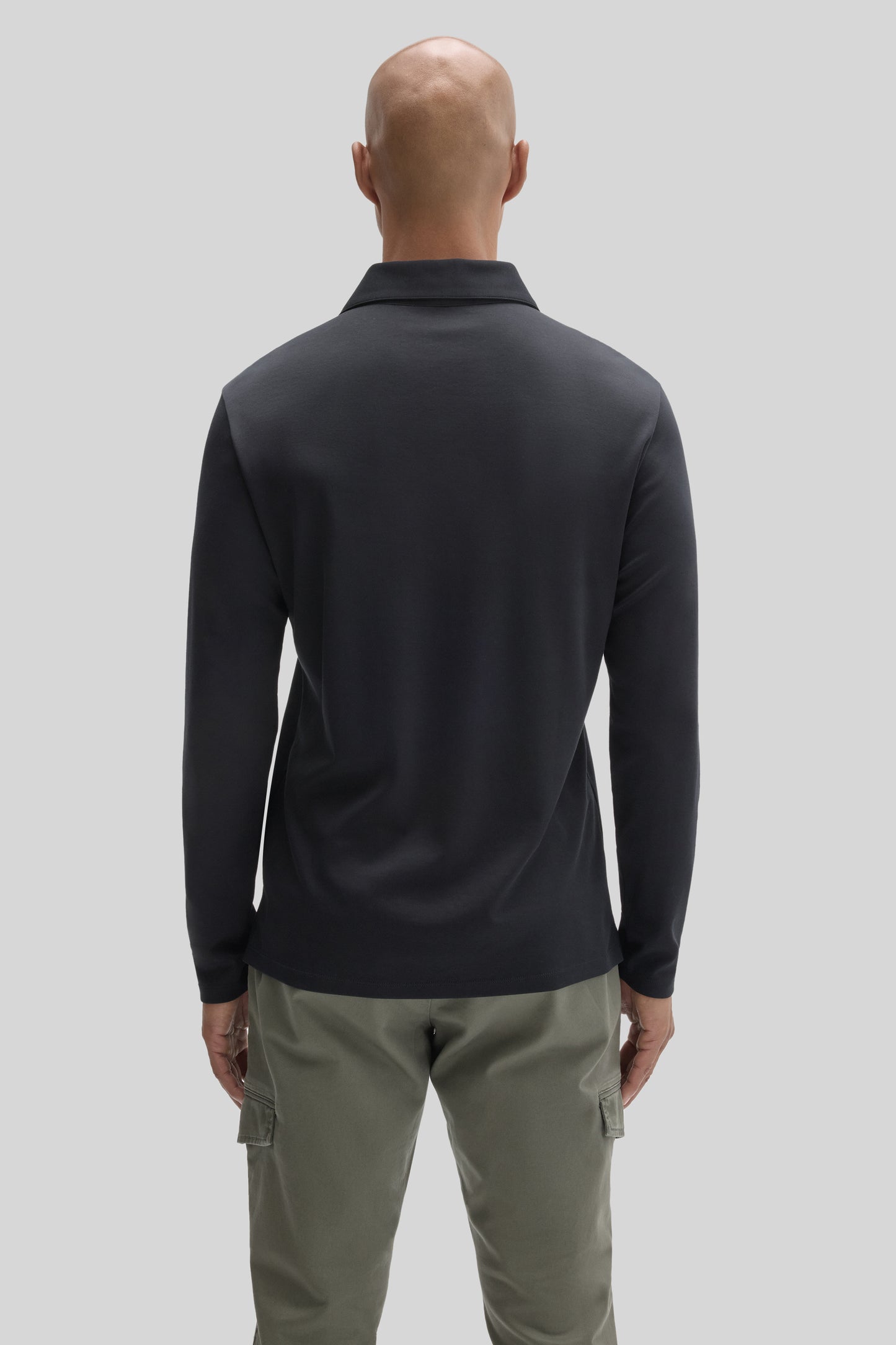 The Barakett Long Sleeve Herringbone Polo