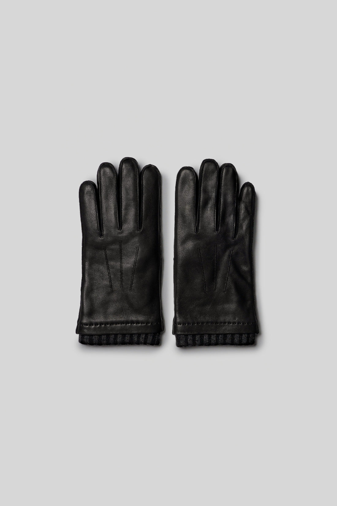 Nathan Leather Glove with Cashmere Cuff