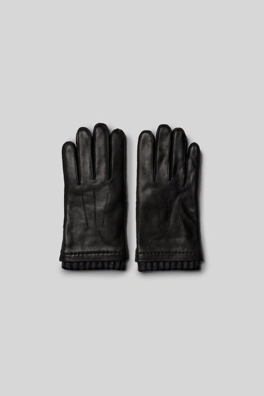 Nathan Leather Glove with Cashmere Cuff