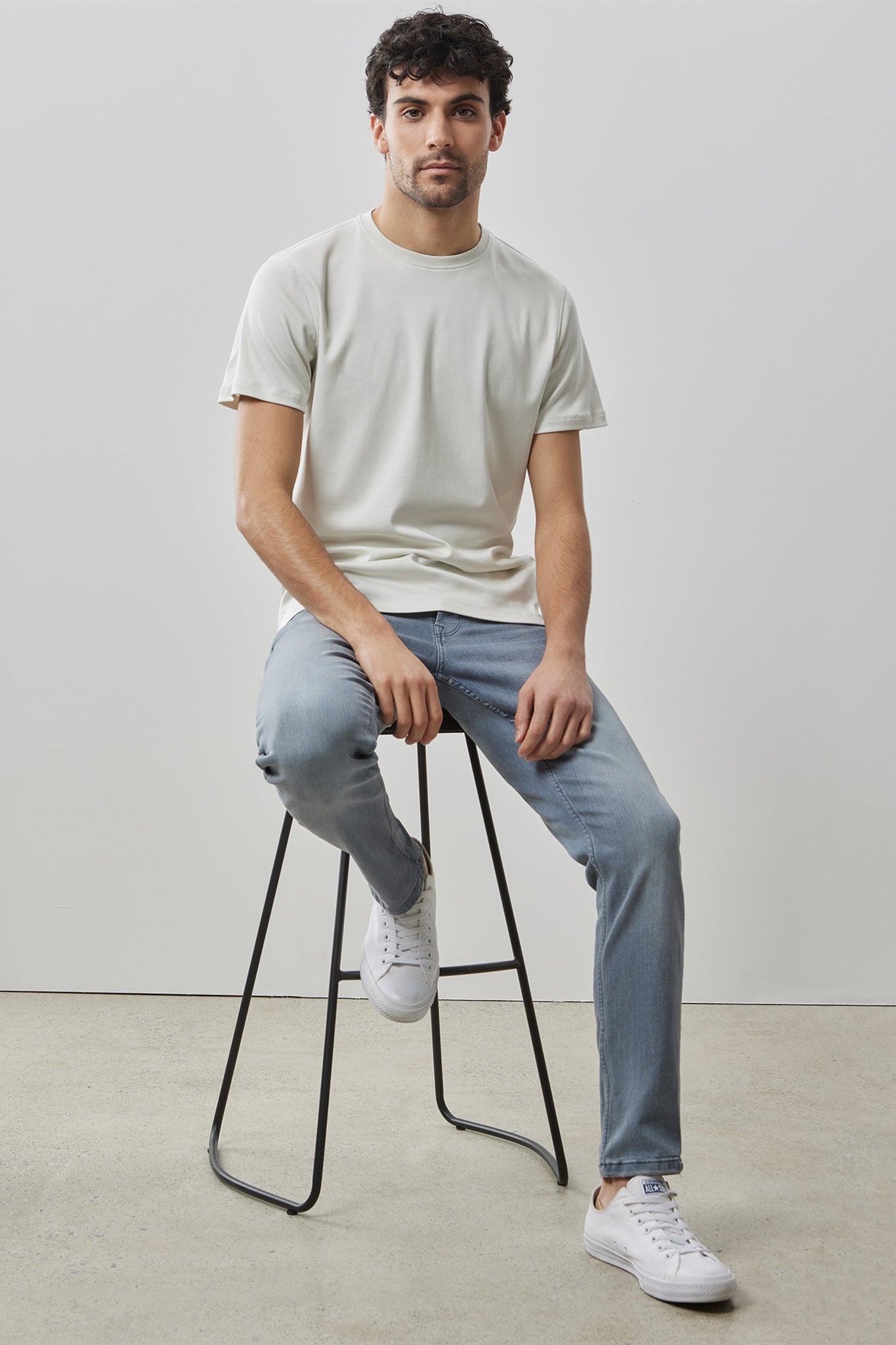 Robert Barakett The Barakett Tee In Ivory