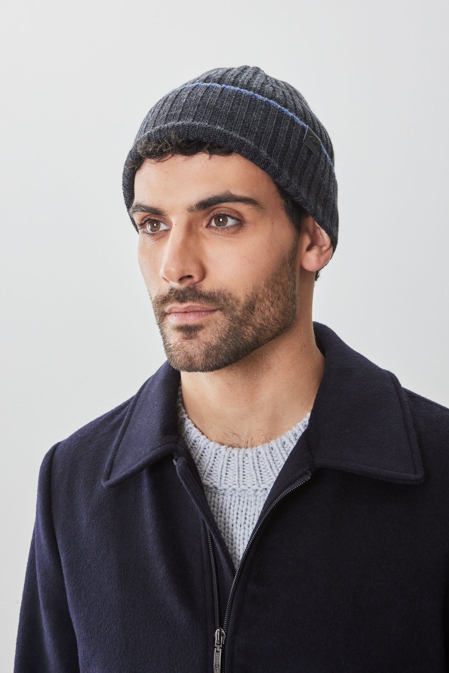 Andrew Merino Wool Rib Knit Hat