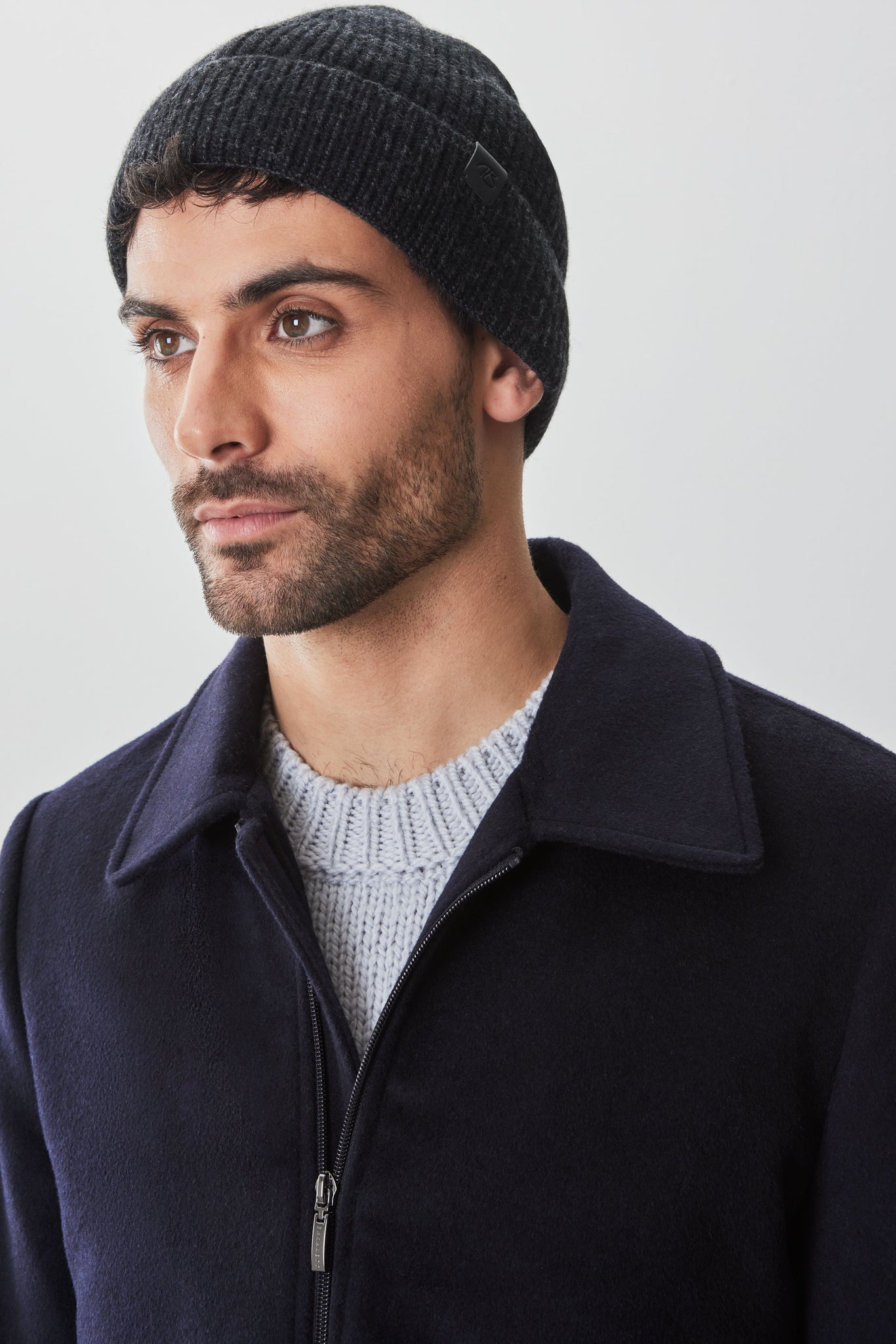 Robert Barakett Sale Jacob Merino Wool Shaker Knit Hat In Black