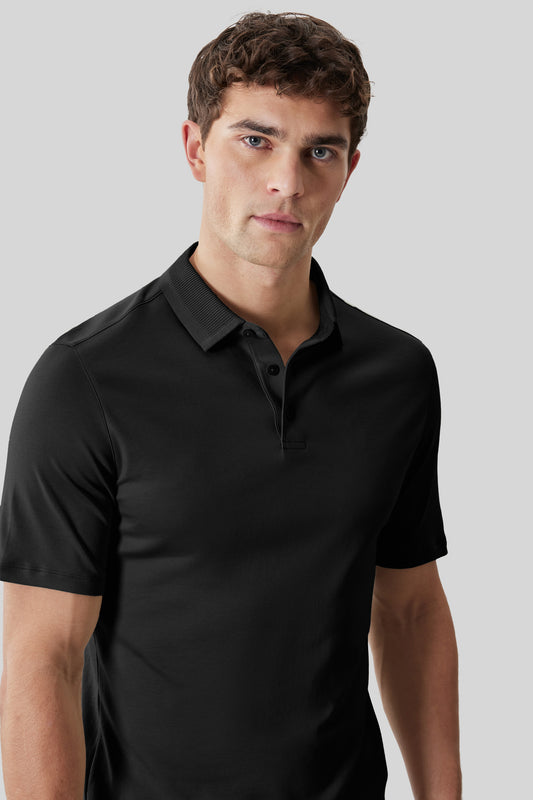 The Barakett Textured Collar Polo