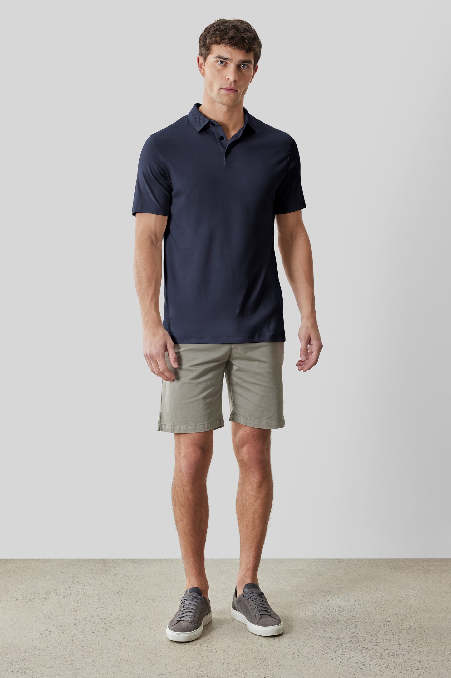 The Barakett Textured Collar Polo