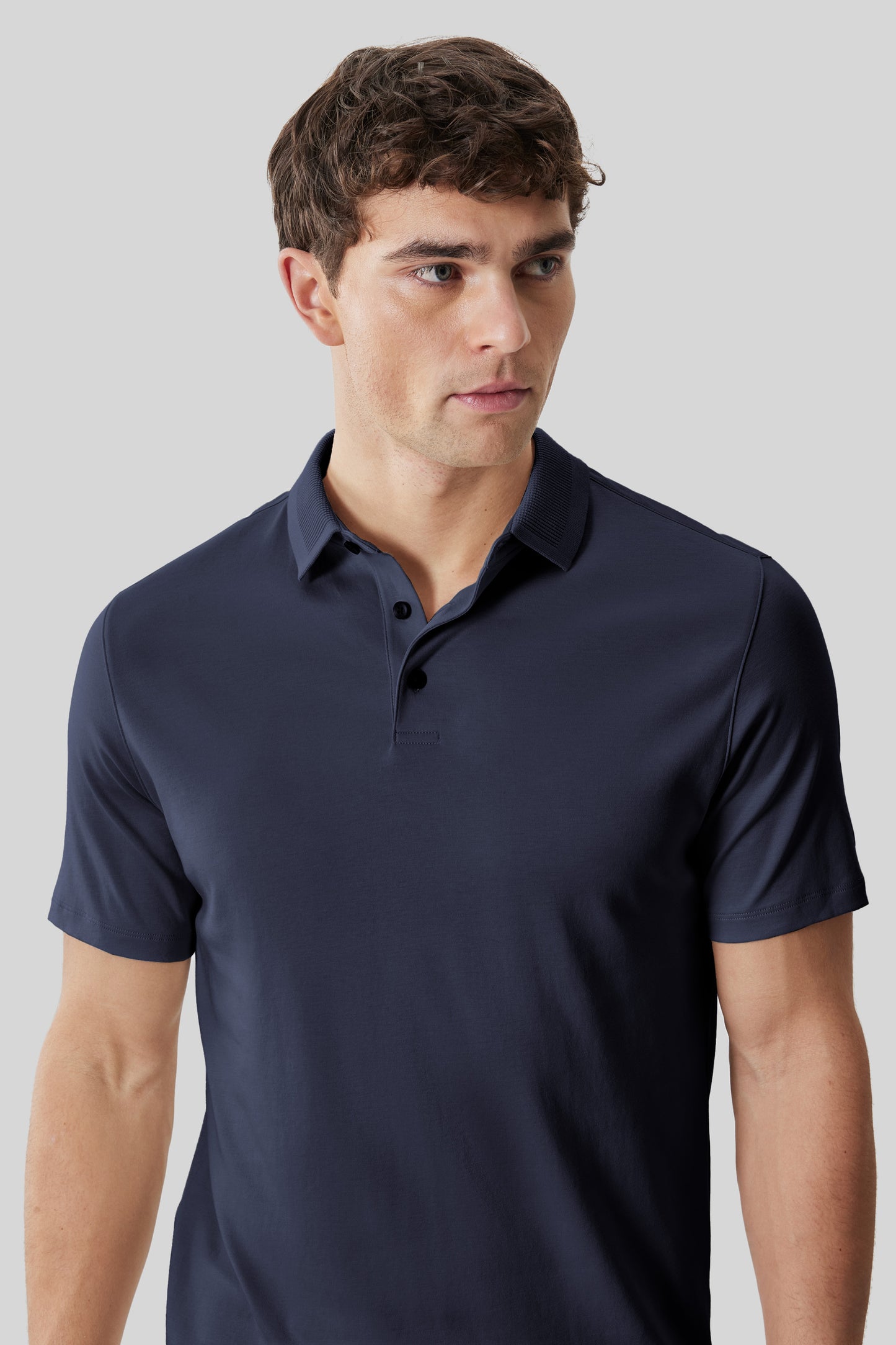The Barakett Textured Collar Polo