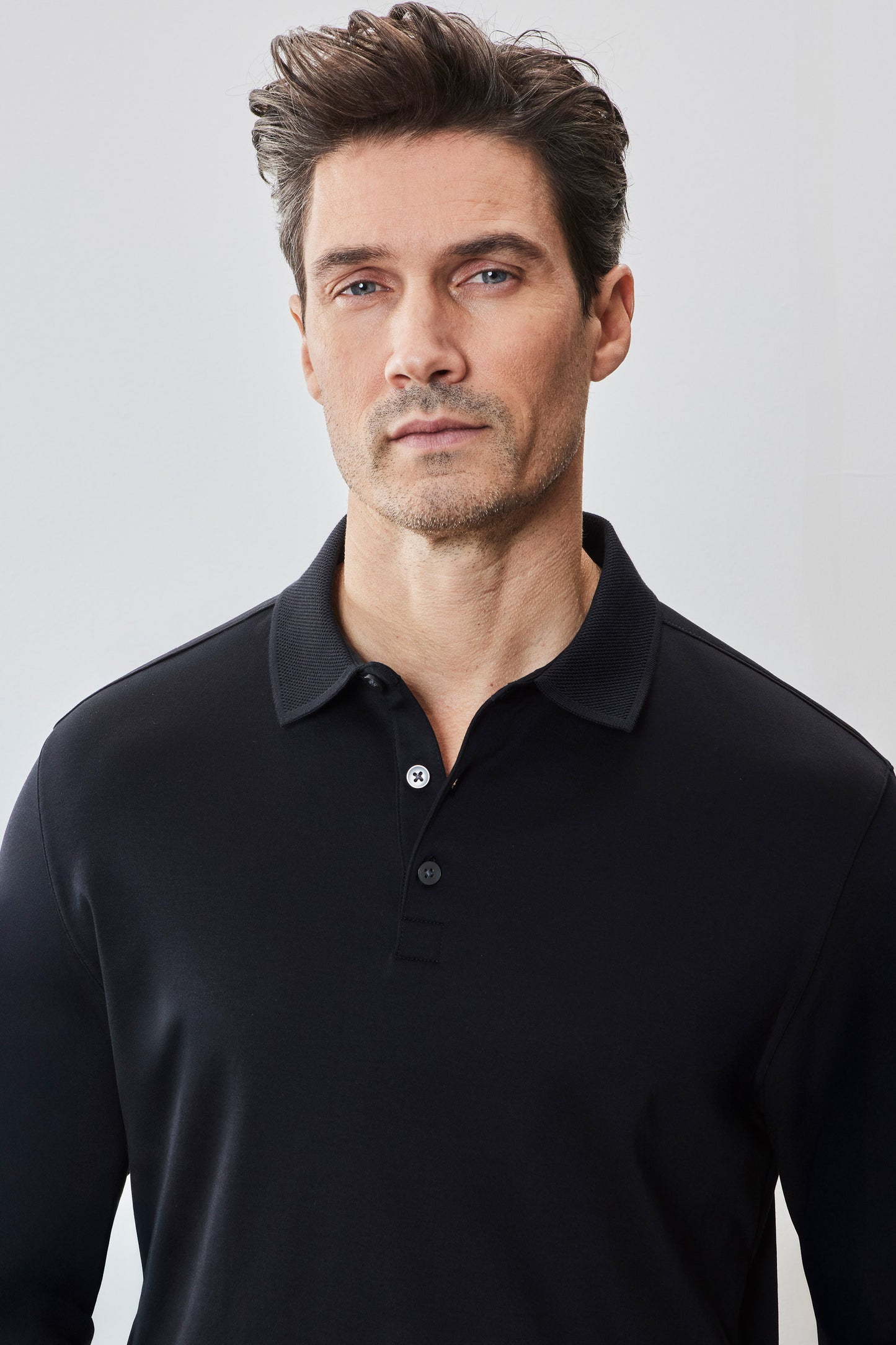 The Barakett Long-Sleeve Polo