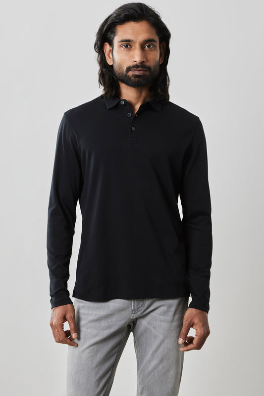 The Barakett Long-Sleeve Polo