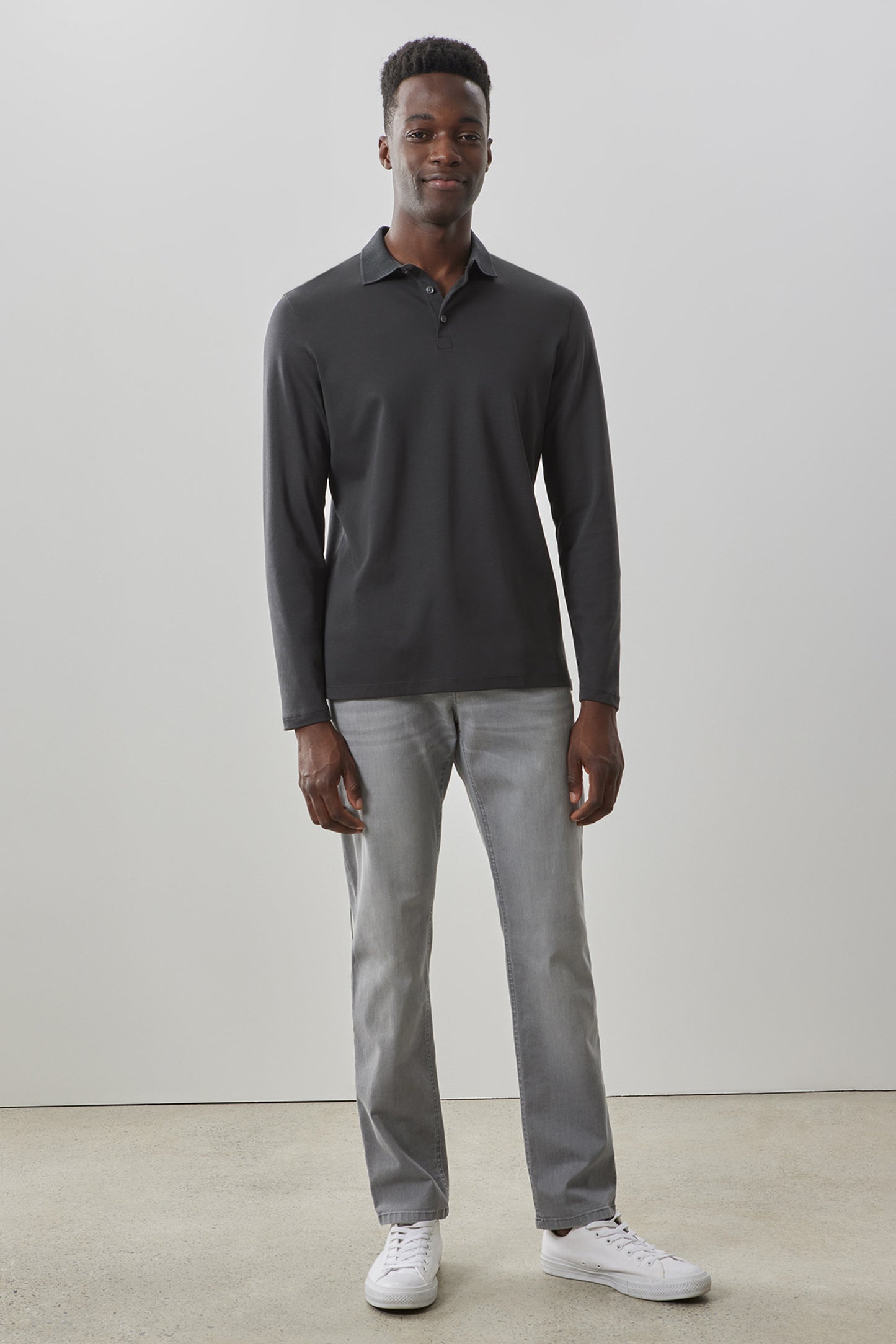 The Barakett Long-Sleeve Polo