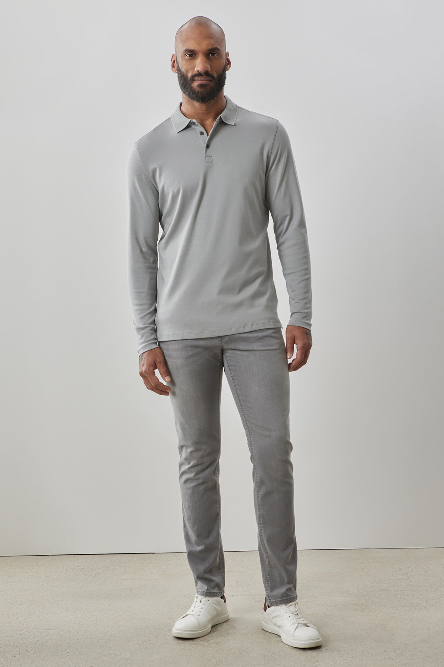 The Barakett Long-Sleeve Polo