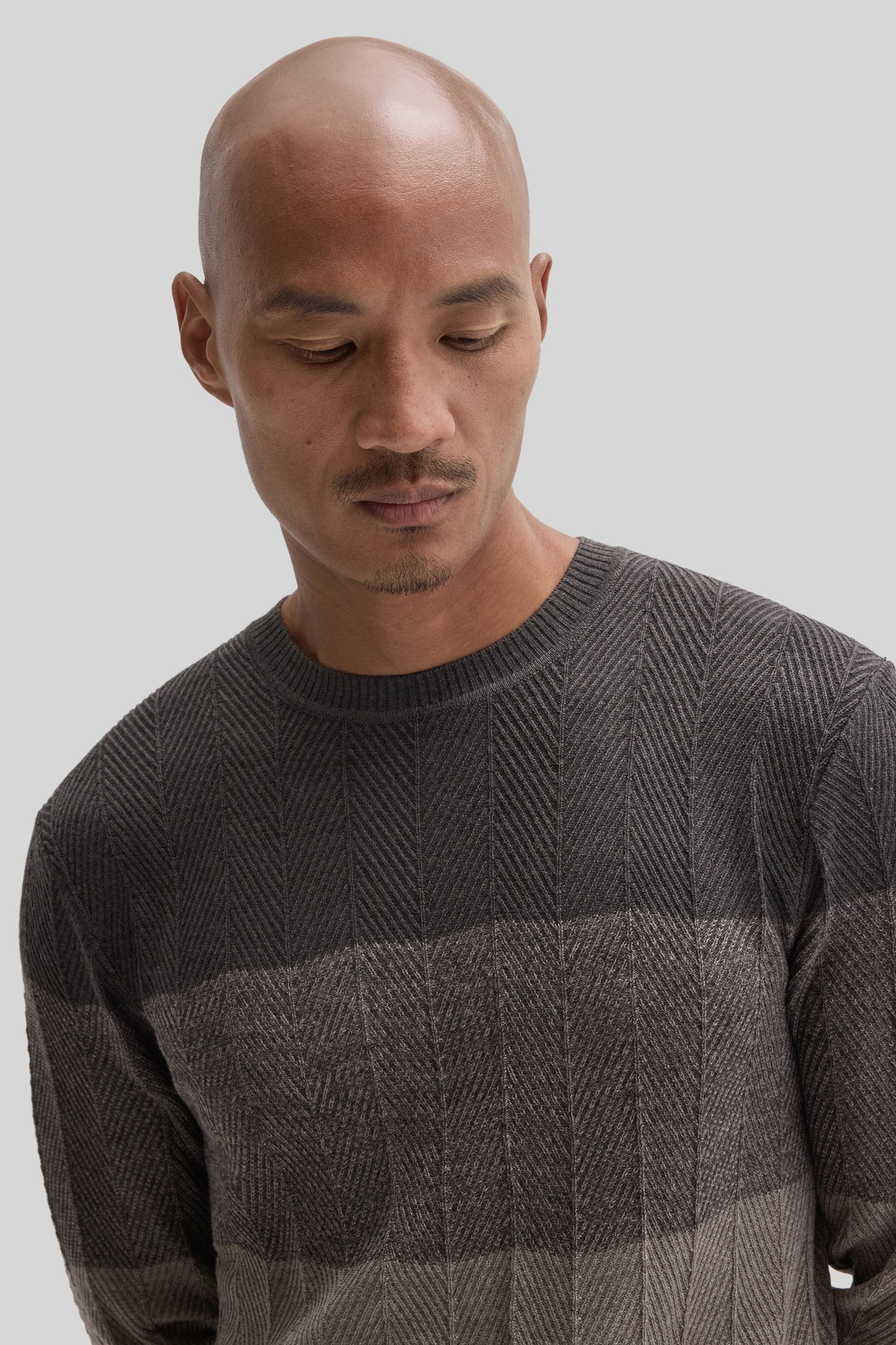 Marchetti Herringbone Crewneck Sweater