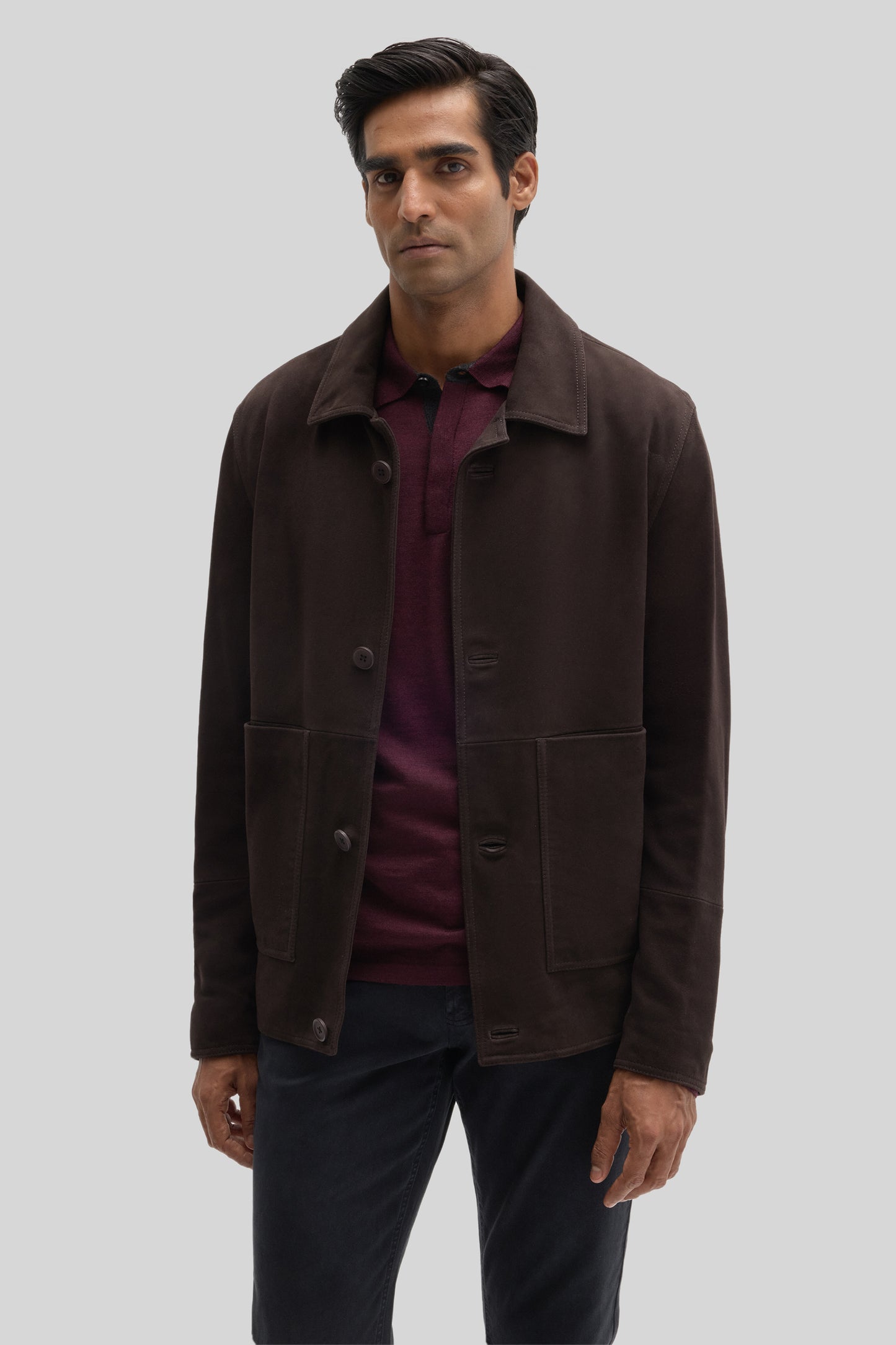 Bradford Buttoned Suede Jacket