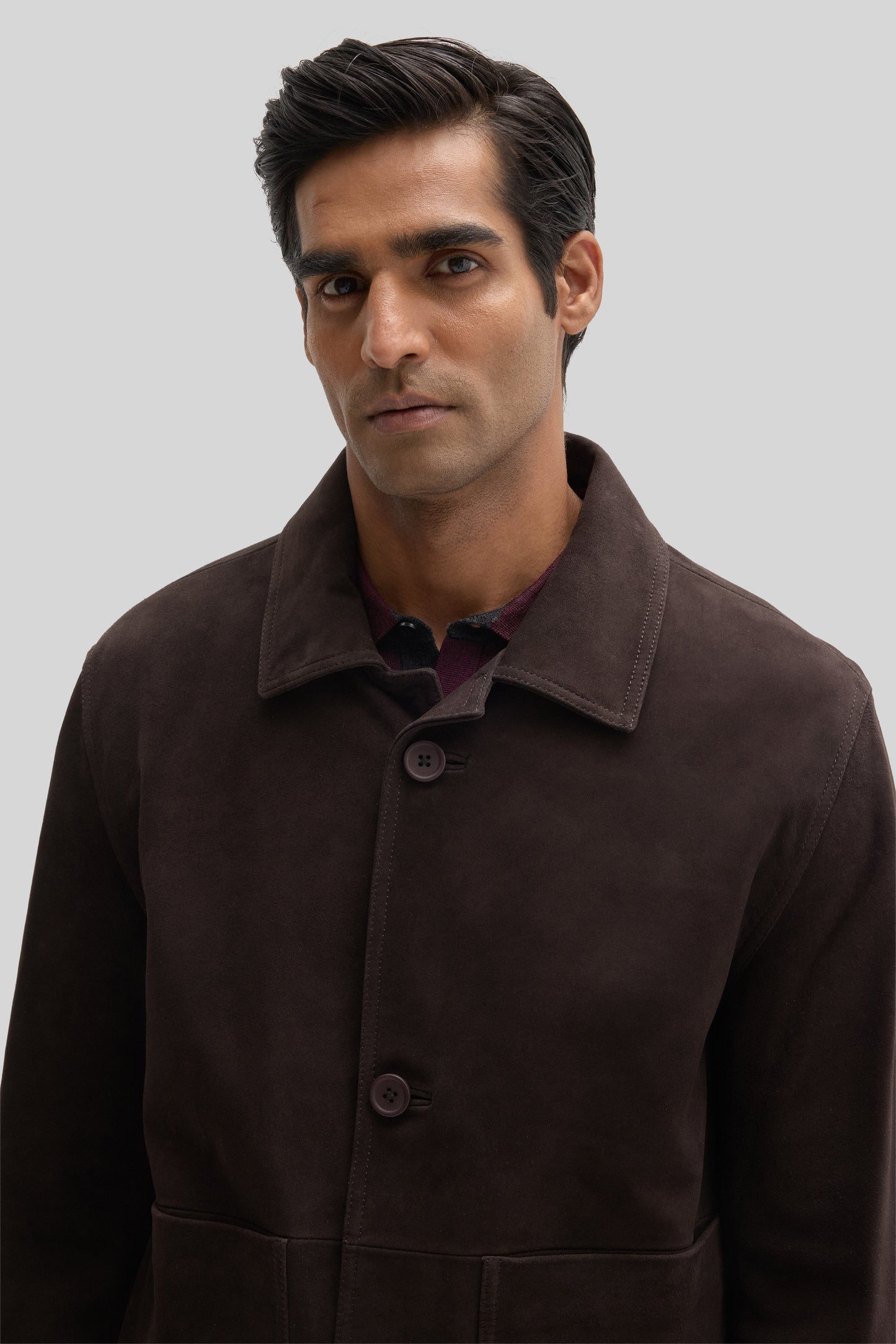 Bradford Buttoned Suede Jacket