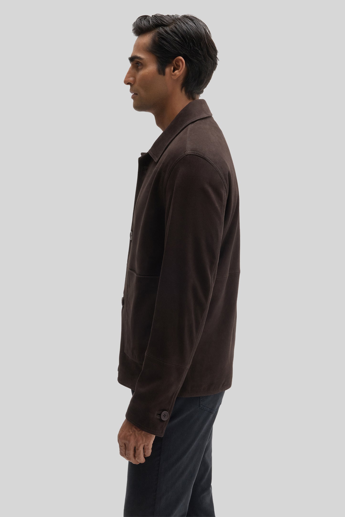 Bradford Buttoned Suede Jacket