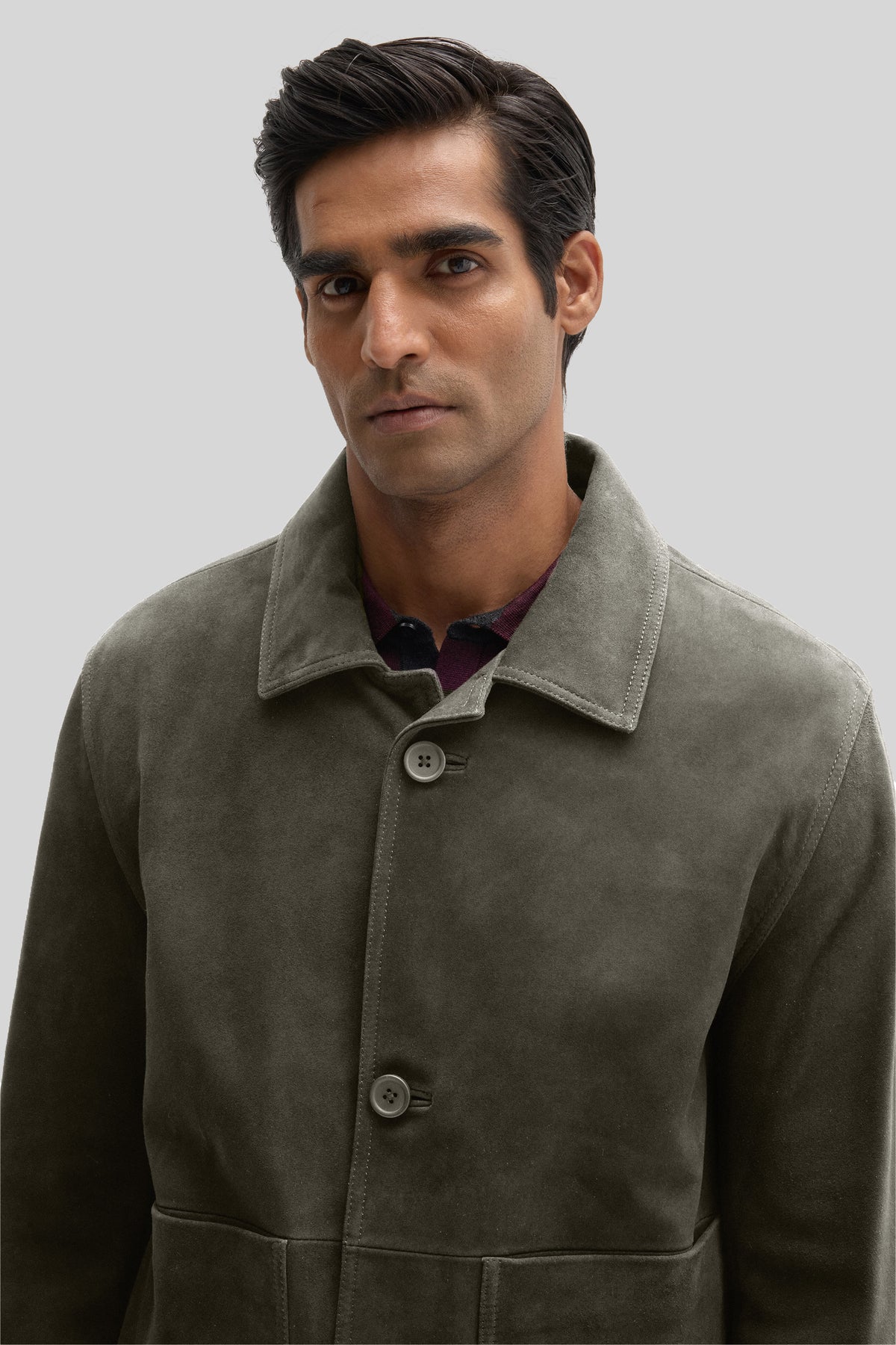 Bradford Buttoned Suede Jacket