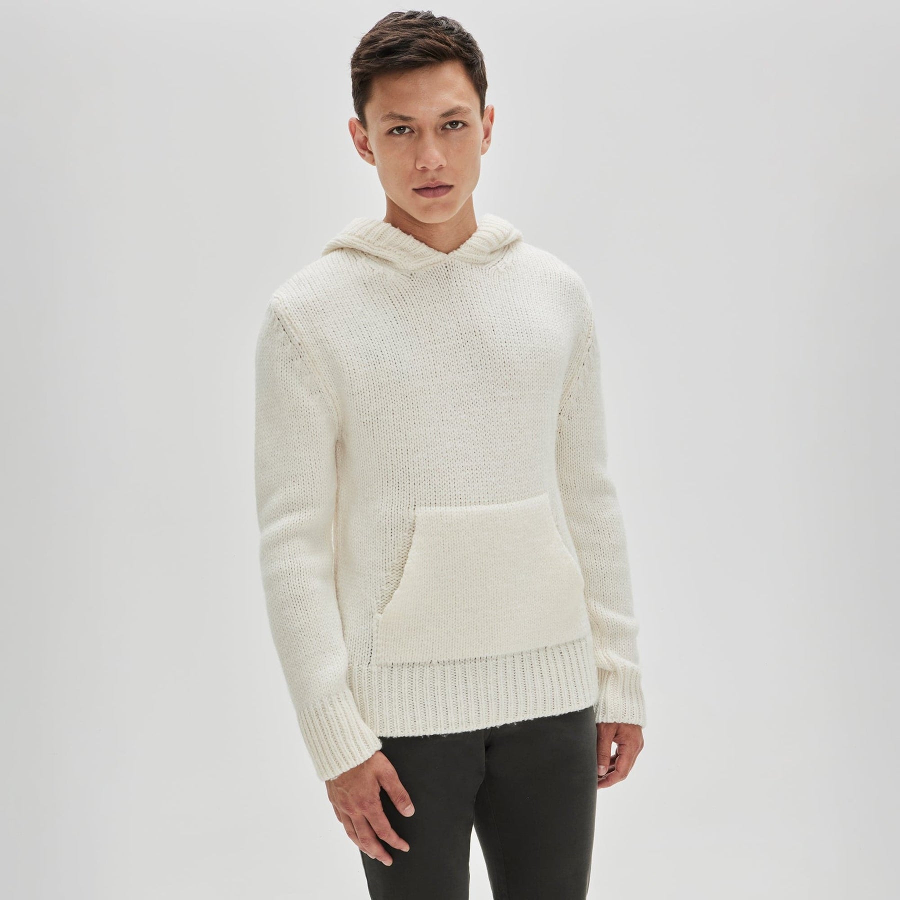 Men's Luning Hoodie in Cream - Robert Barakett