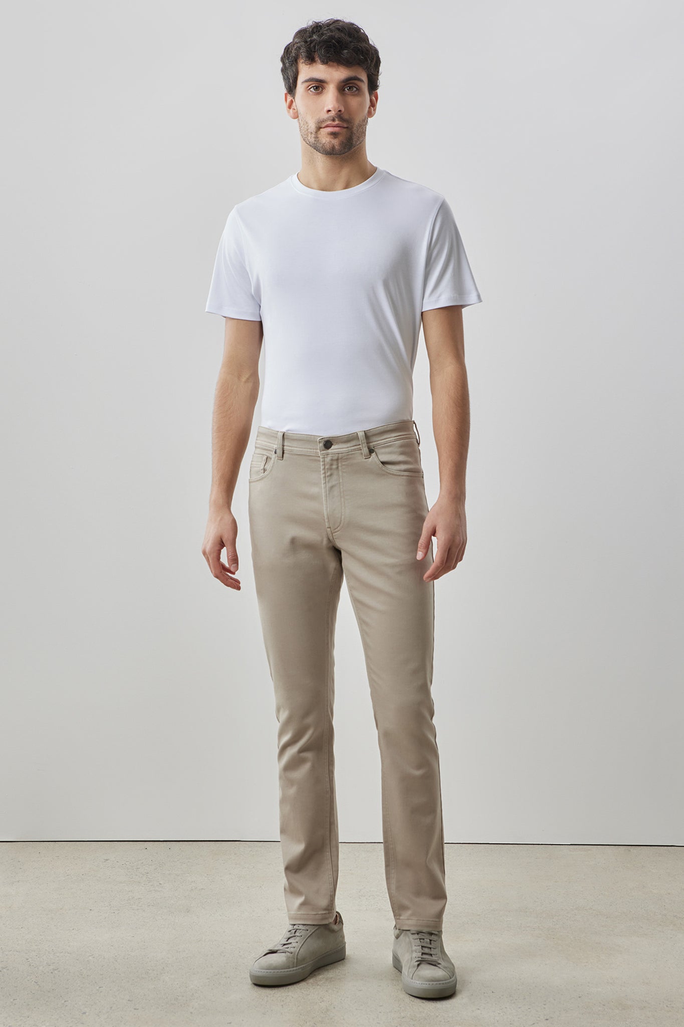 Robert Barakett Linear Stretch Pant In Sand