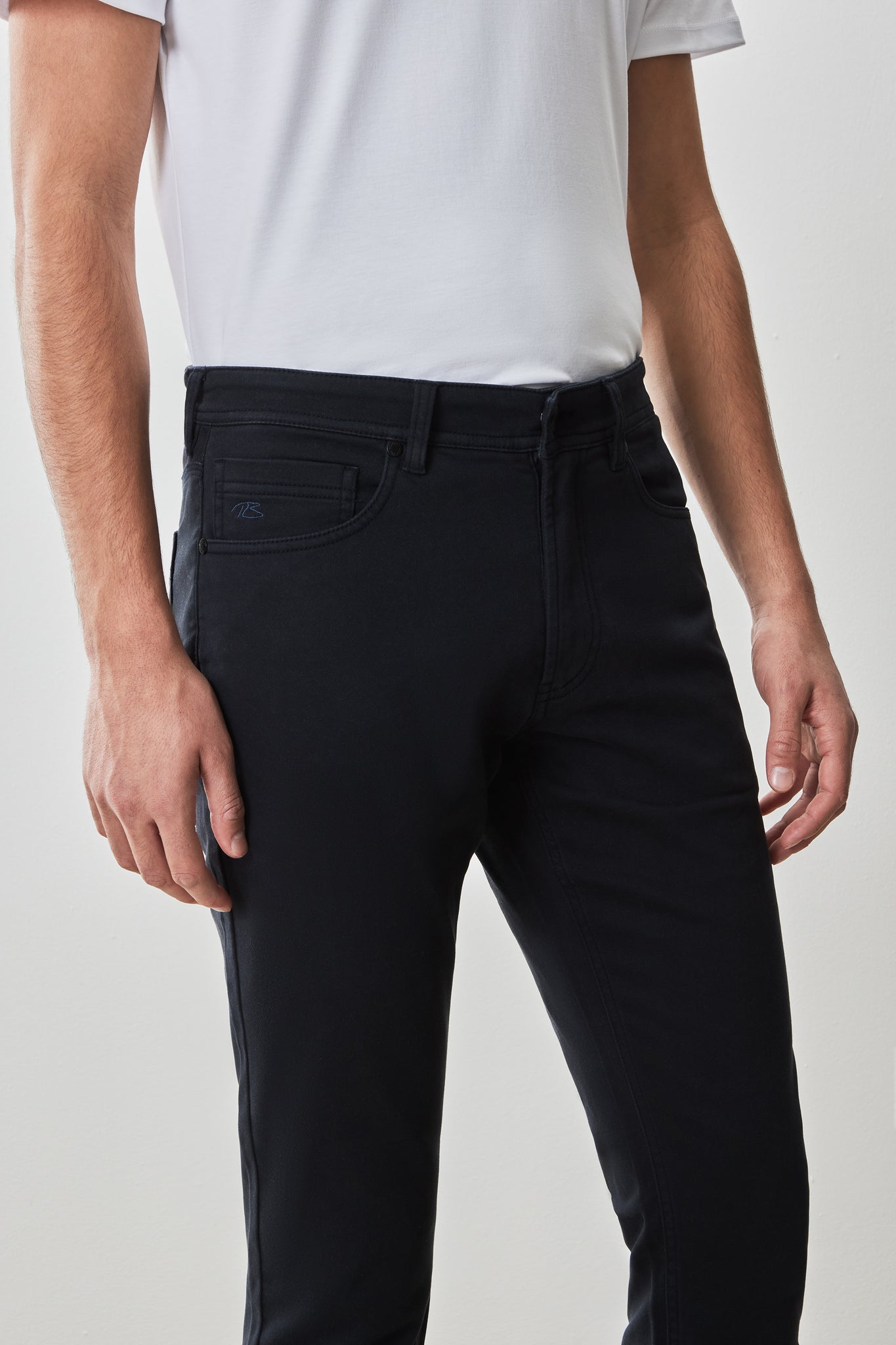 Robert Barakett Linear 5 Pocket Pant In Midnight