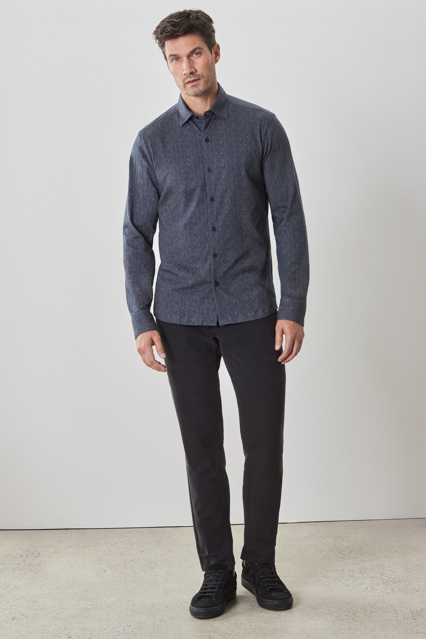 Cayto Long Sleeve Knit Shirt