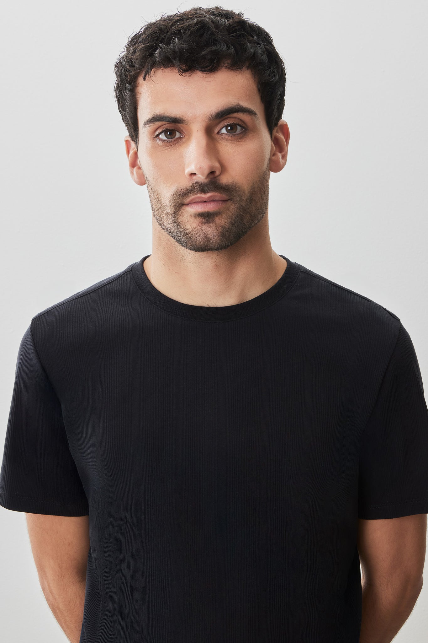 Robert Barakett The Barakett Textured Tee In Black