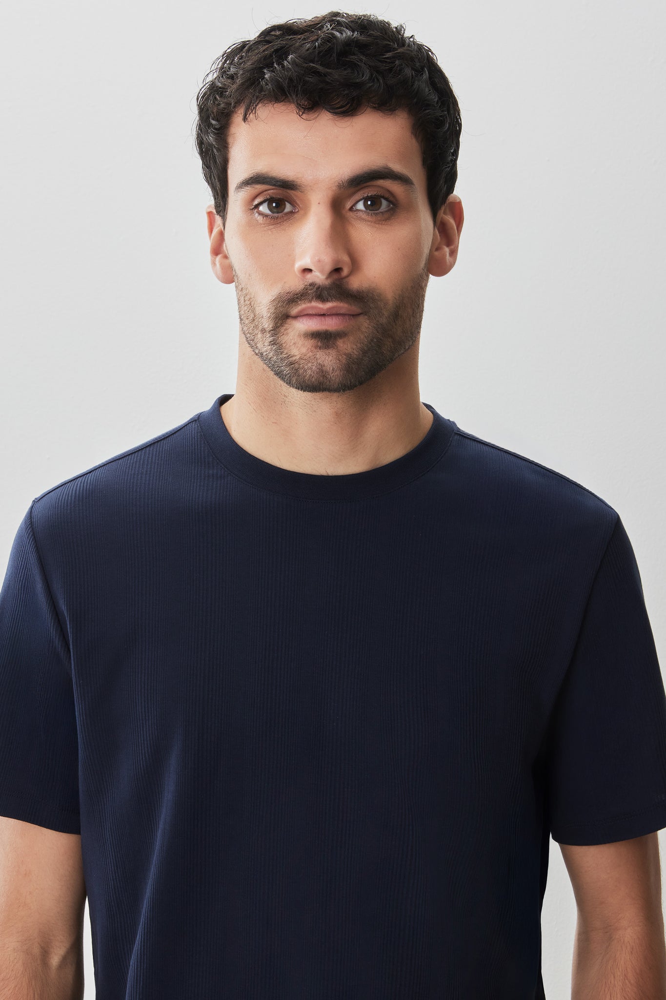 Robert Barakett The Barakett Textured Tee In Navy