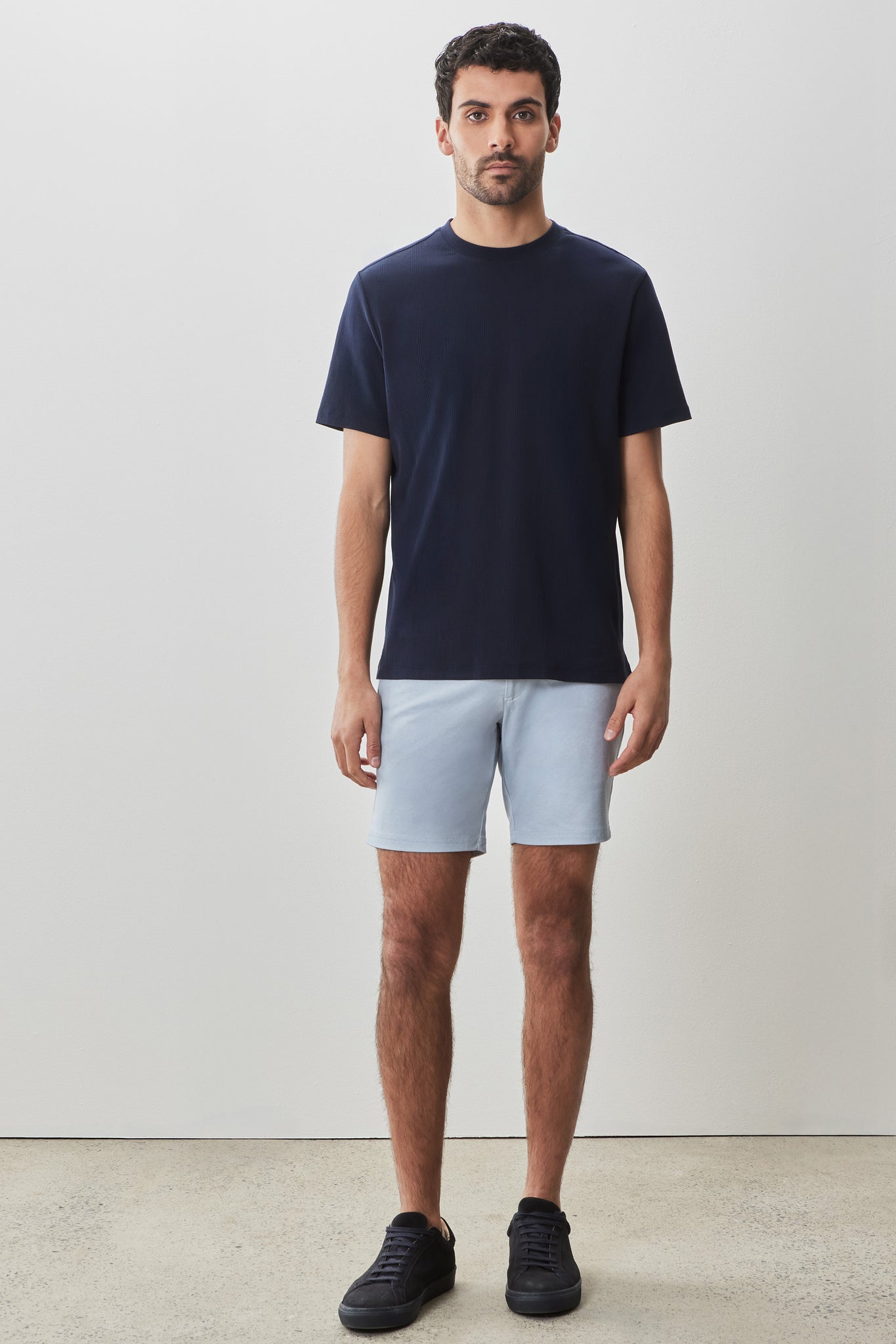 Robert Barakett The Barakett Textured Tee In Navy