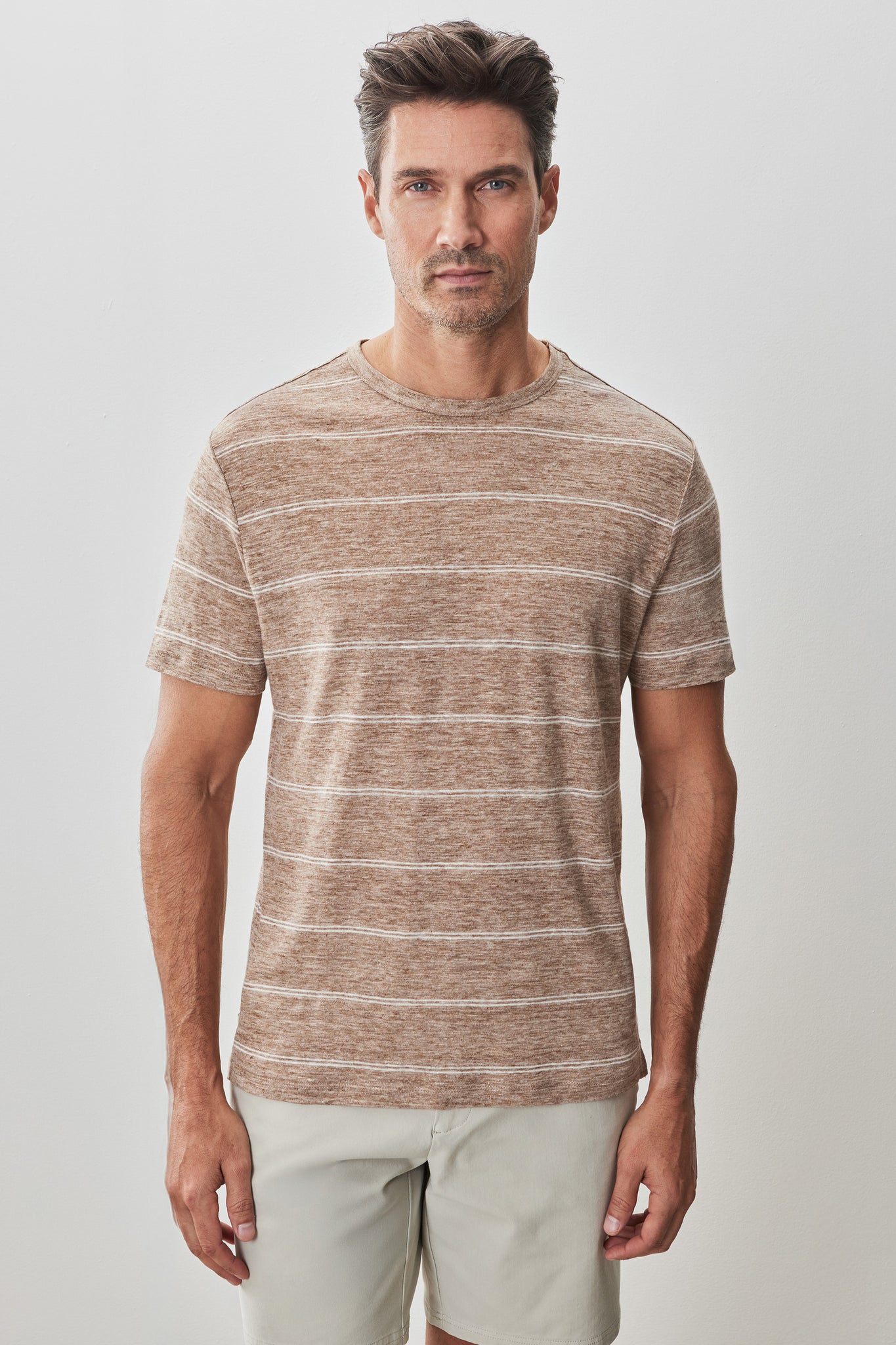Robert Barakett Folsom Tee In Tan
