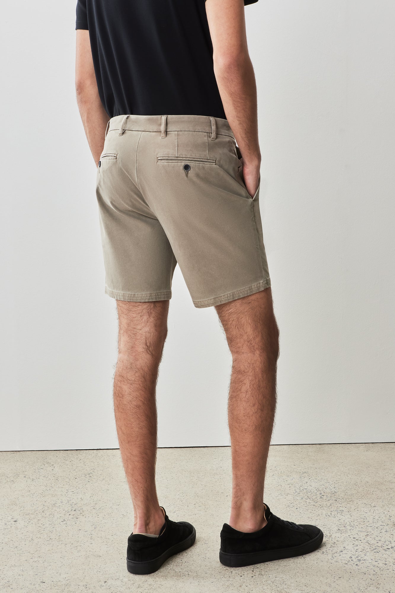 Robert Barakett Ernie Knit Shorts In Khaki