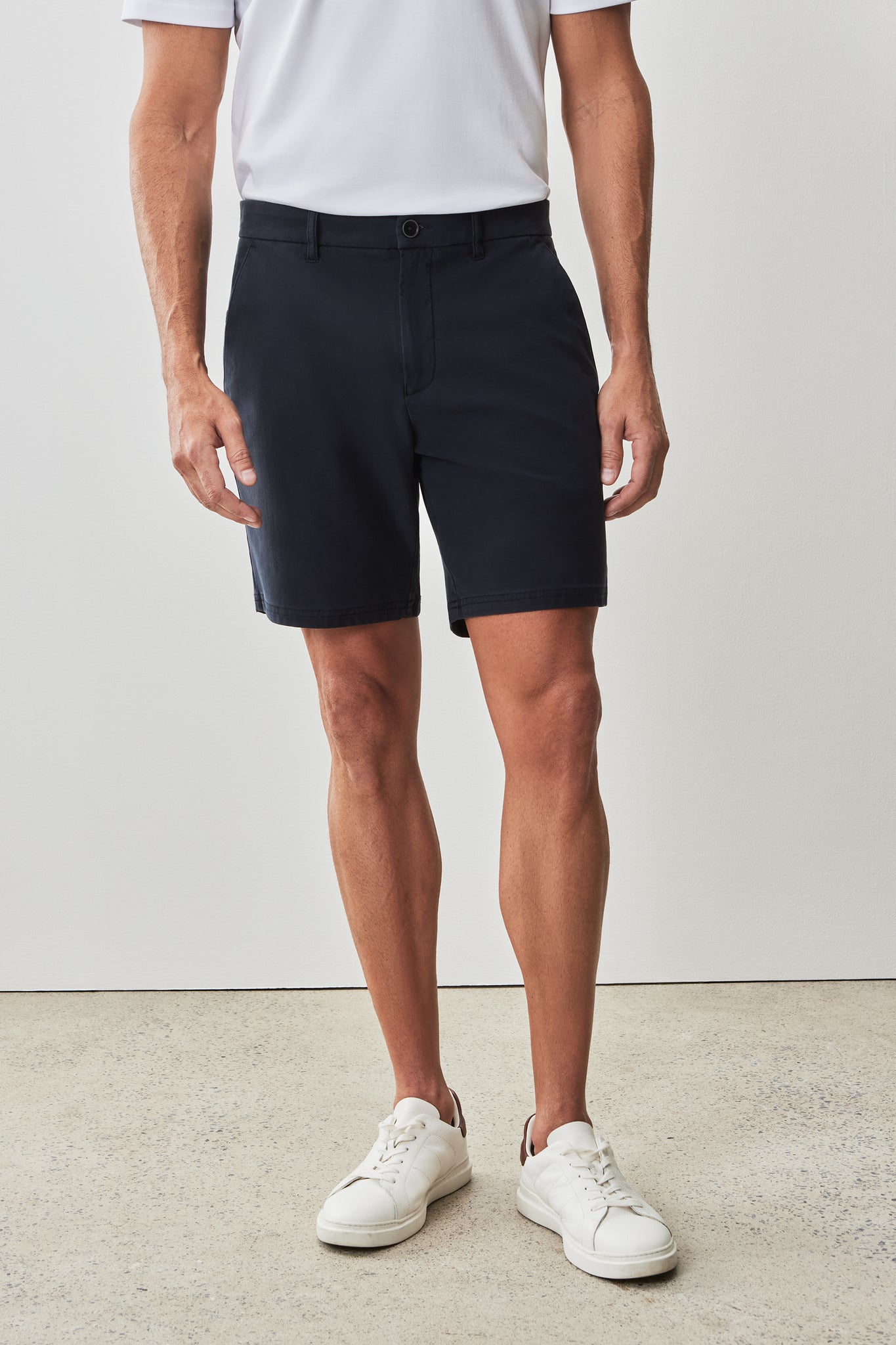 Robert Barakett Ernie Knit Shorts In Navy