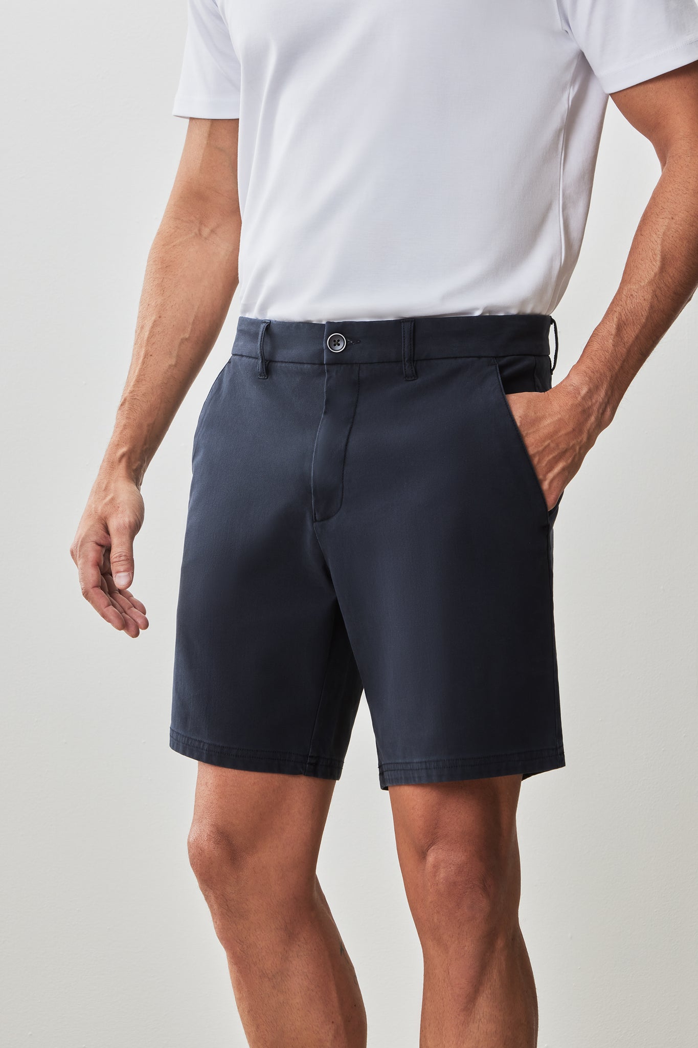 Robert Barakett Ernie Knit Shorts In Navy
