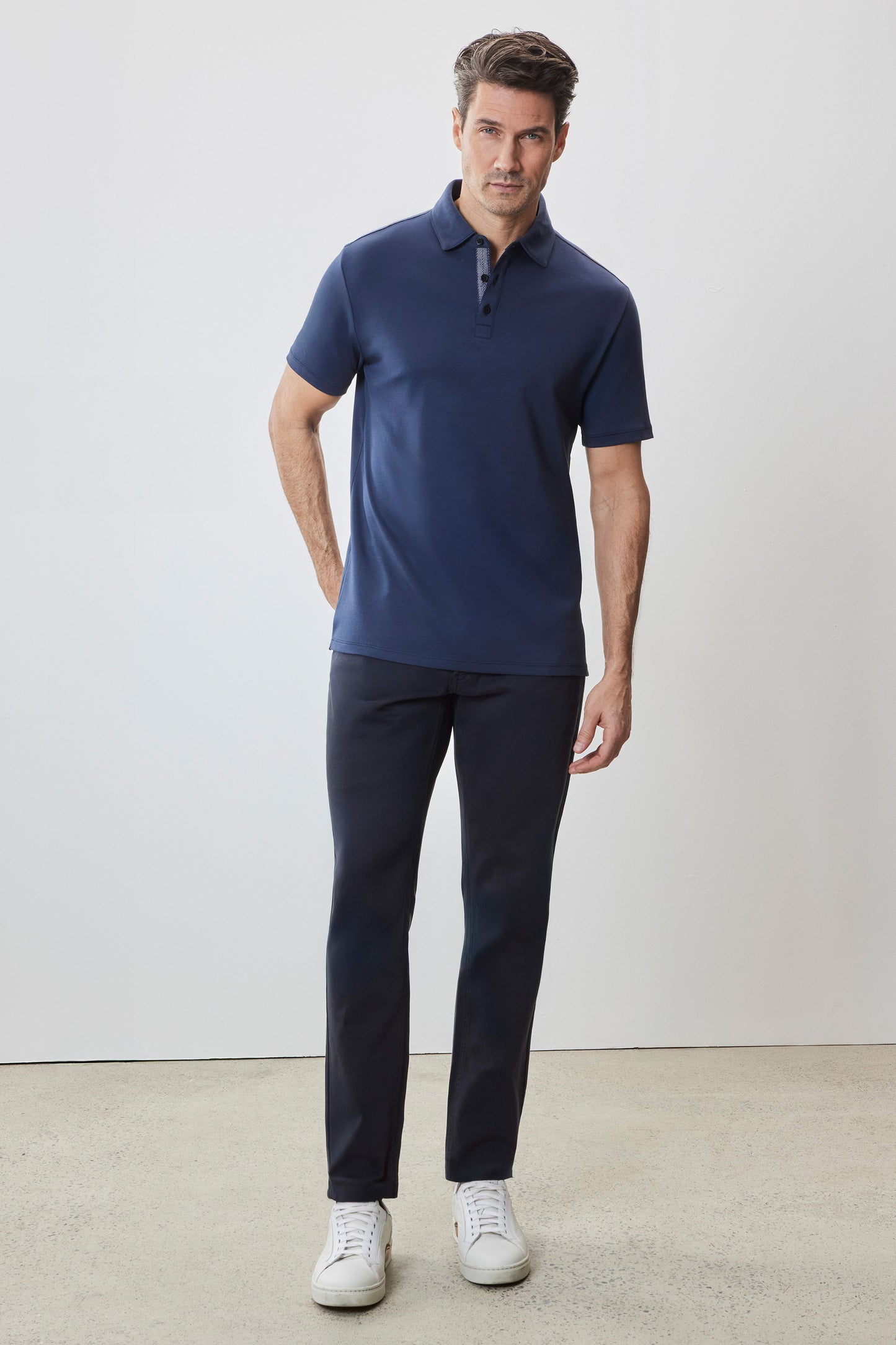 The Barakett Herringbone Polo