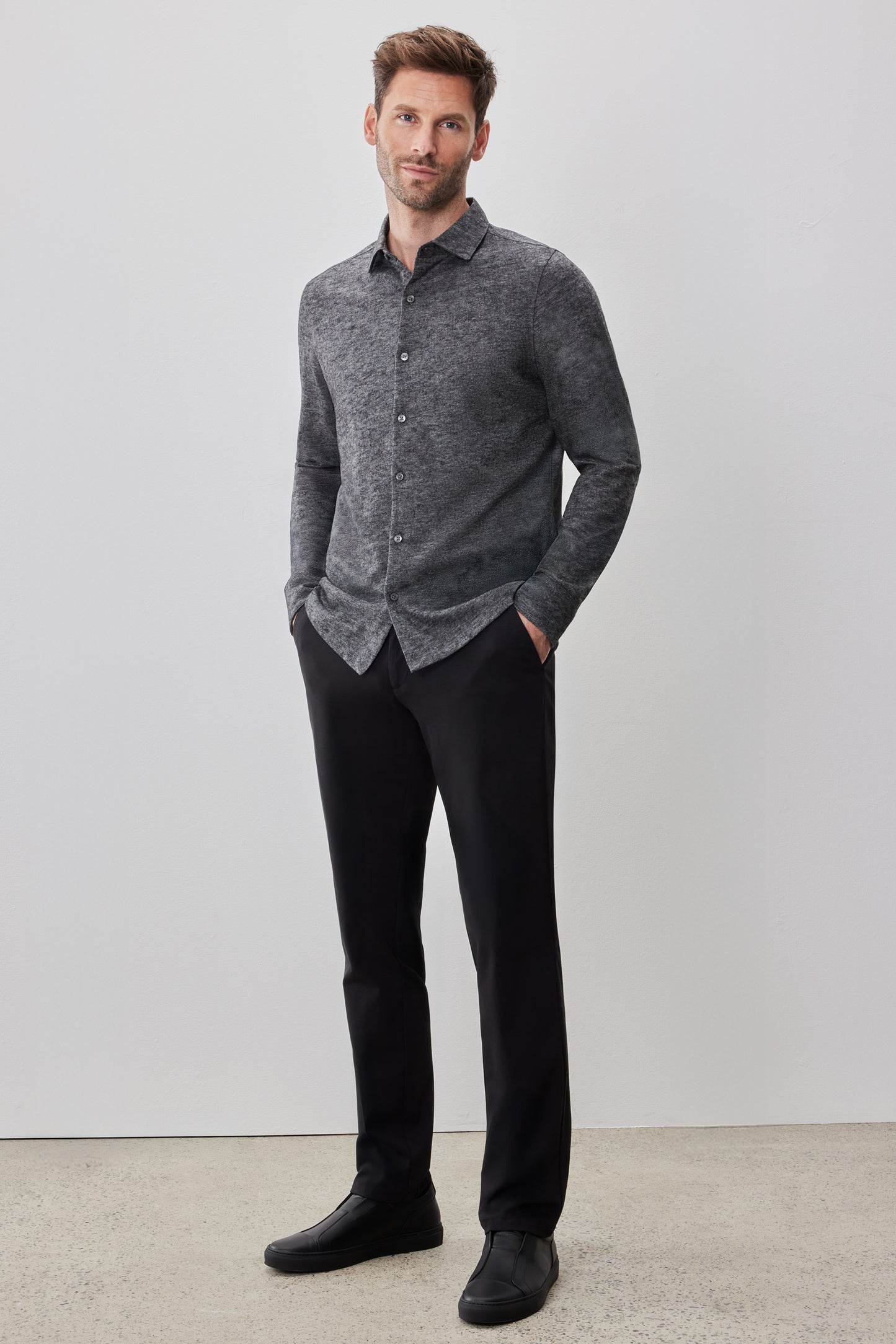 Alonzo Long Sleeve Knit Shirt