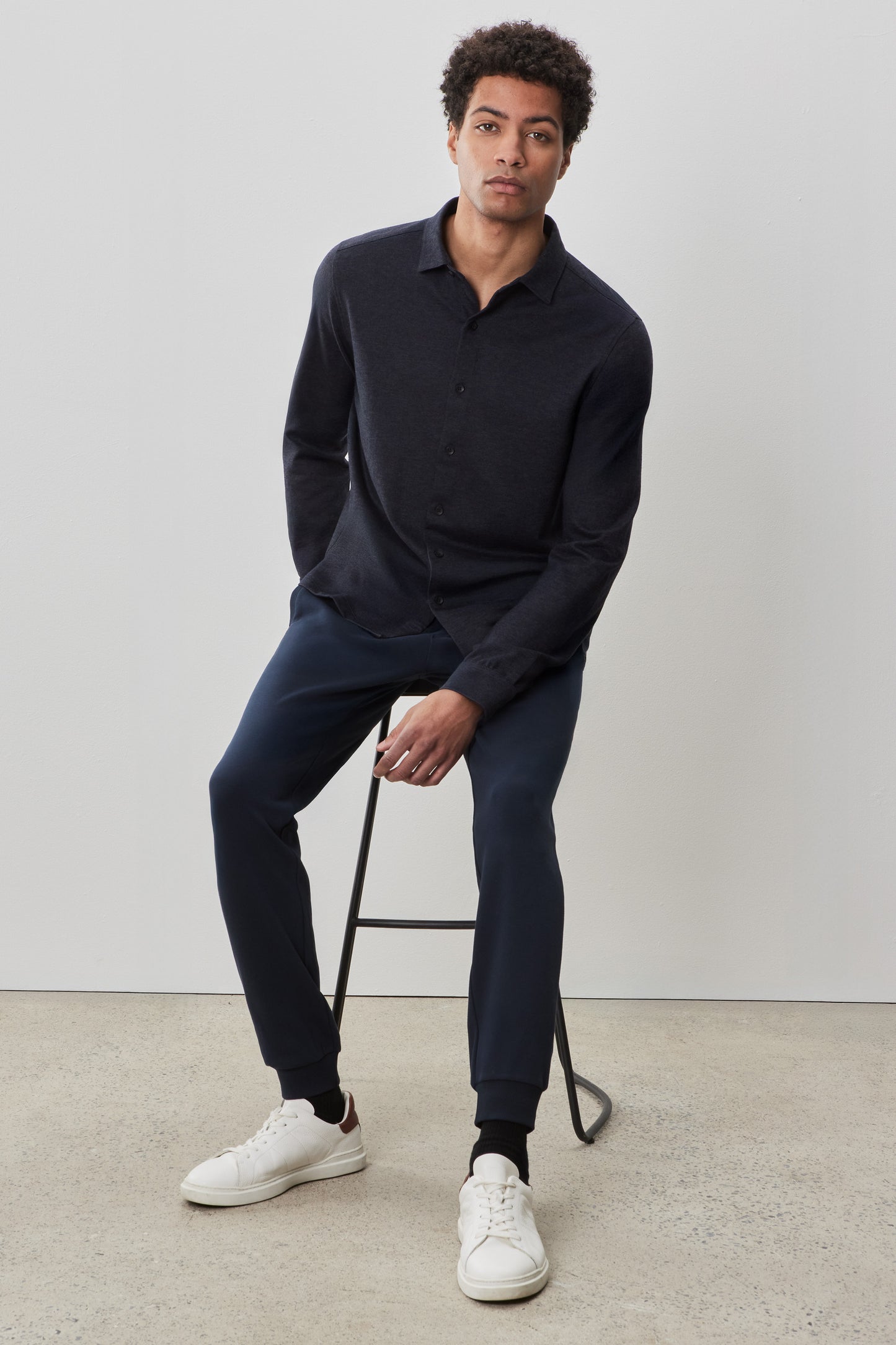 Alonzo Long Sleeve Knit Shirt