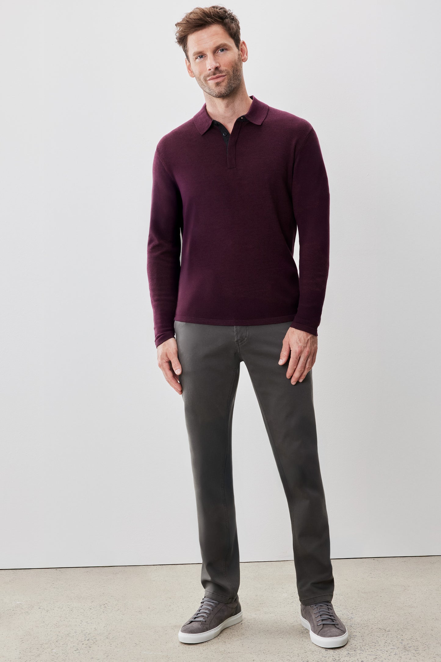 Thomas Long Sleeve Sweater Polo