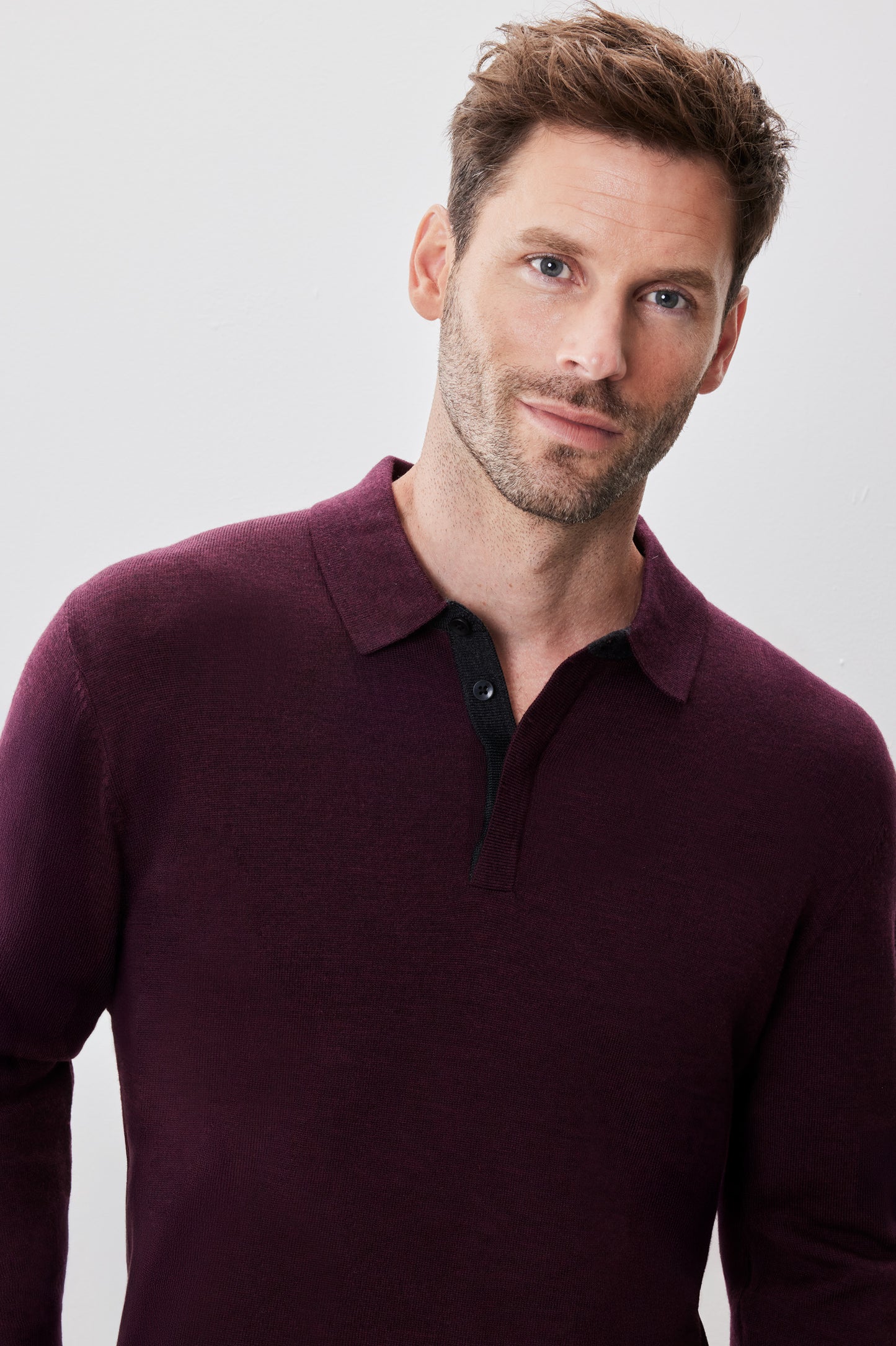 Thomas Long Sleeve Sweater Polo