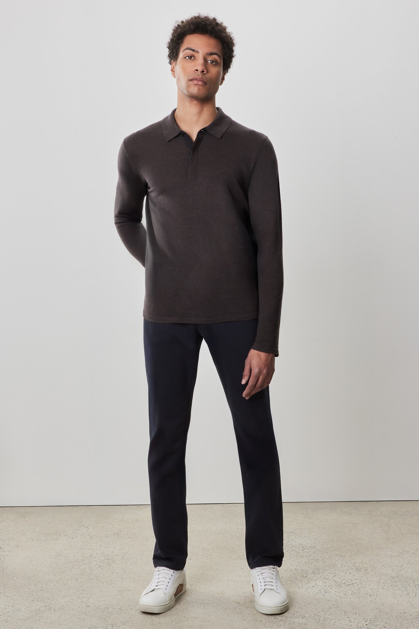 Thomas Long Sleeve Sweater Polo