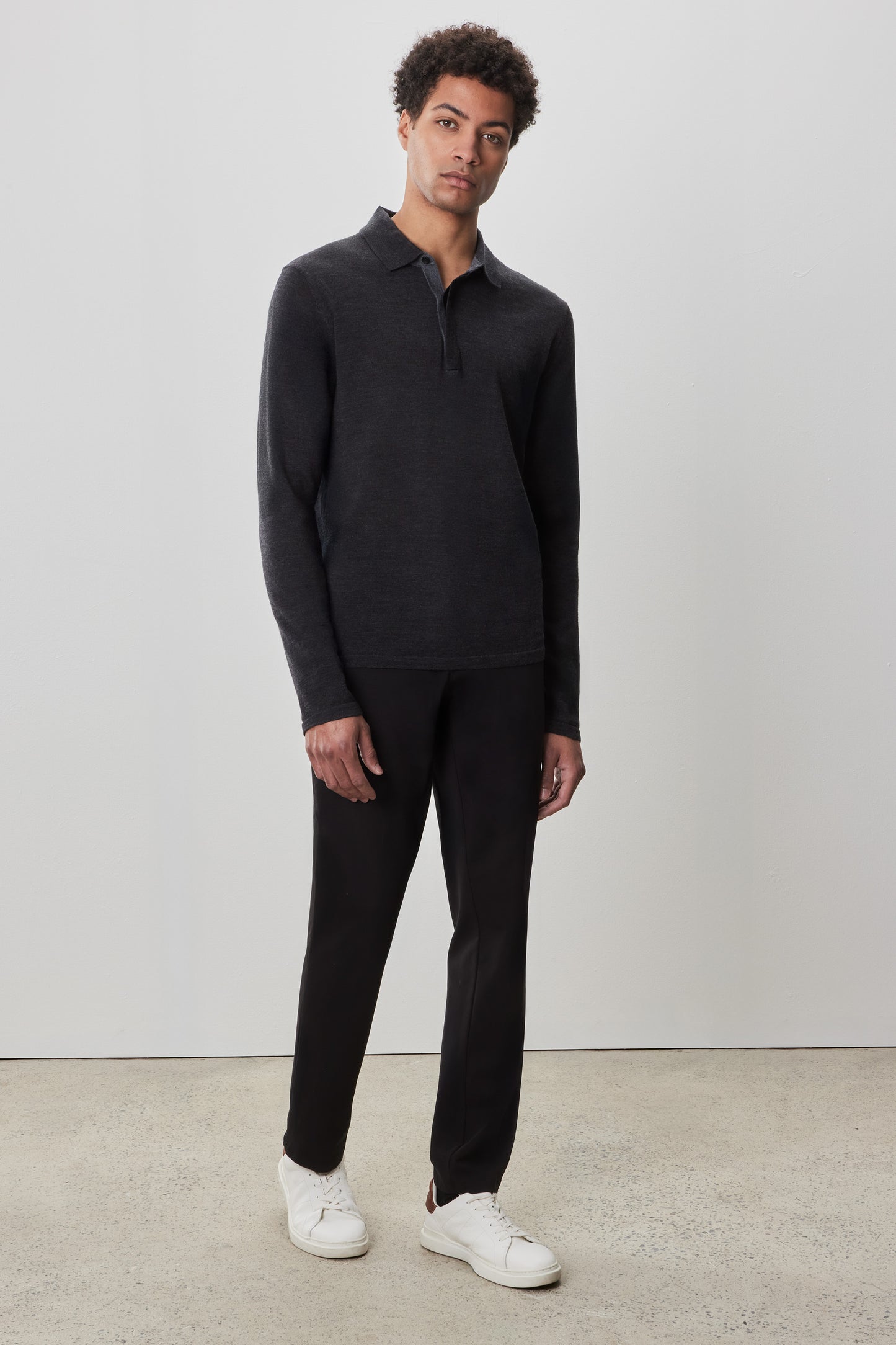 Thomas Long Sleeve Sweater Polo