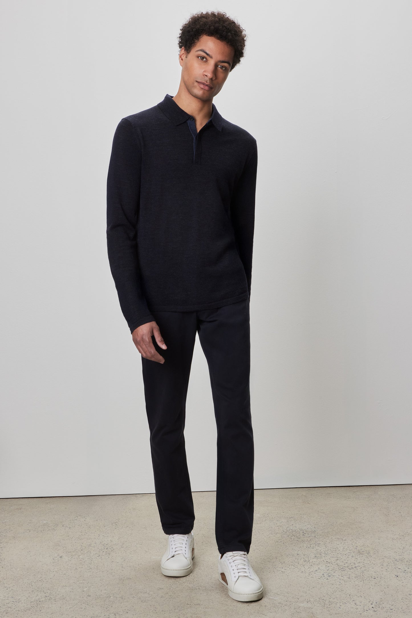 Thomas Long Sleeve Sweater Polo