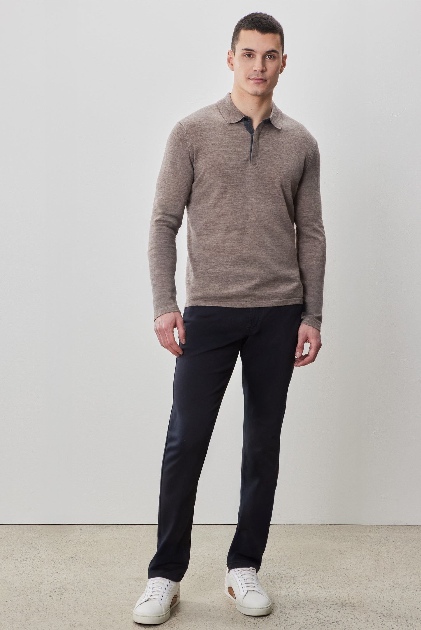 Thomas Long Sleeve Sweater Polo