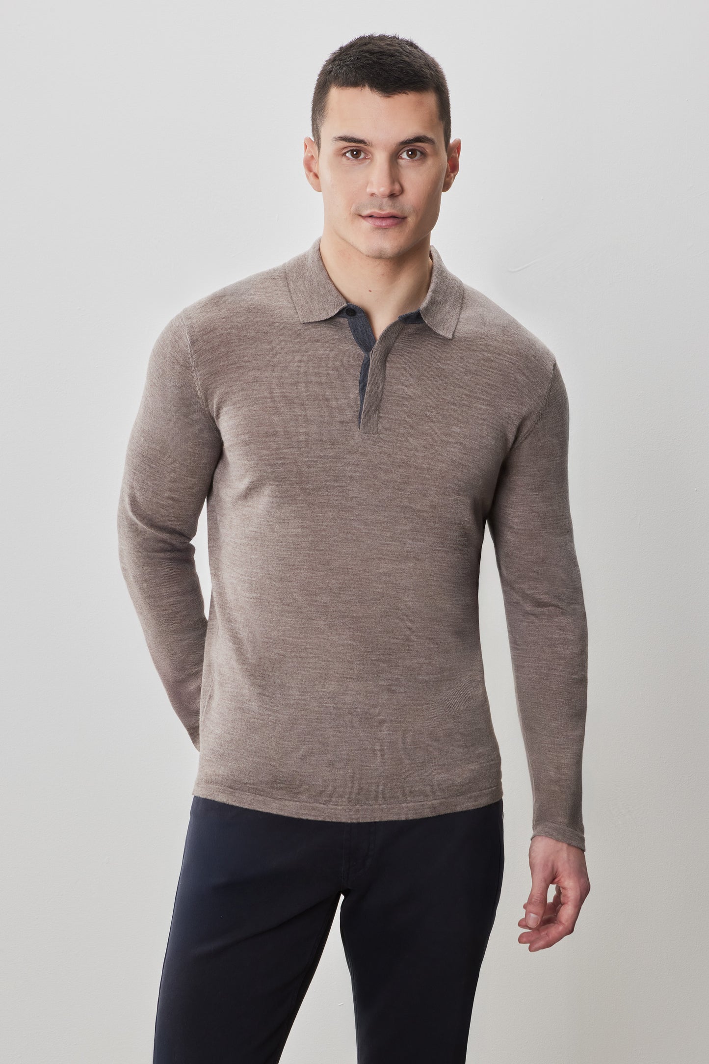 Thomas Long Sleeve Sweater Polo