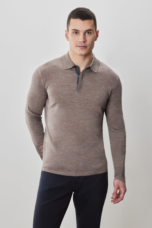Thomas Long Sleeve Sweater Polo