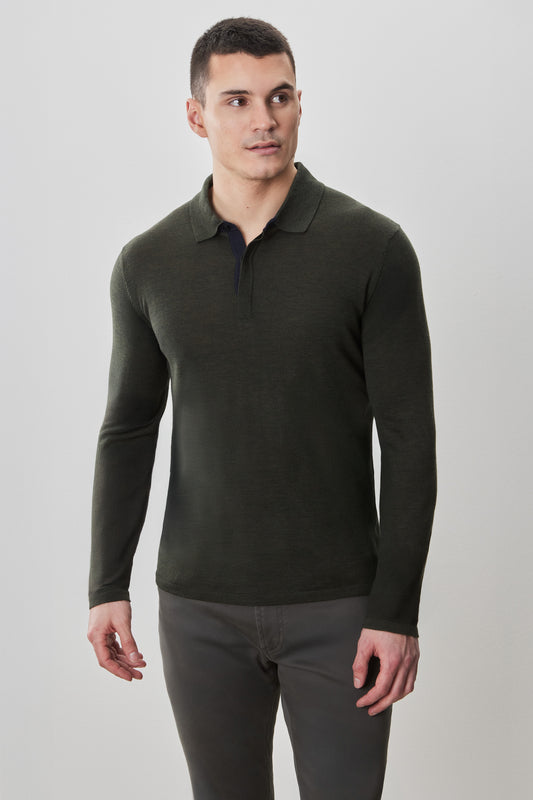 Thomas Long Sleeve Sweater Polo