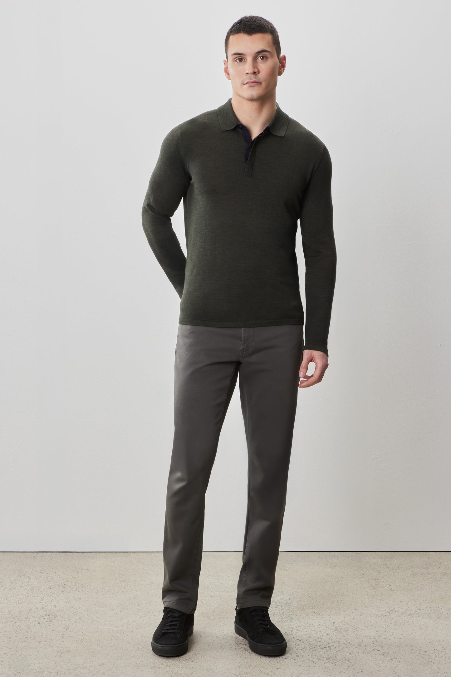Thomas Long Sleeve Sweater Polo