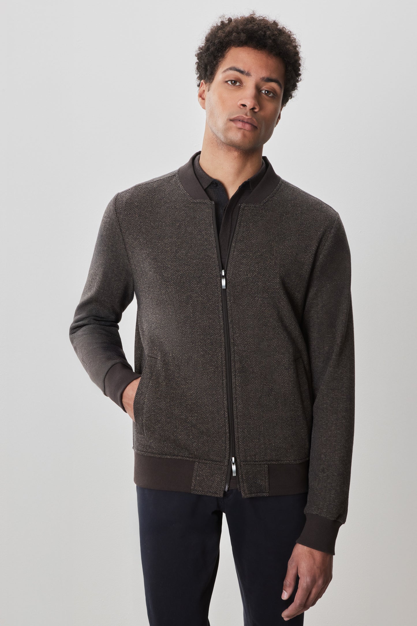 Stefanos Baseball Collar Jacket